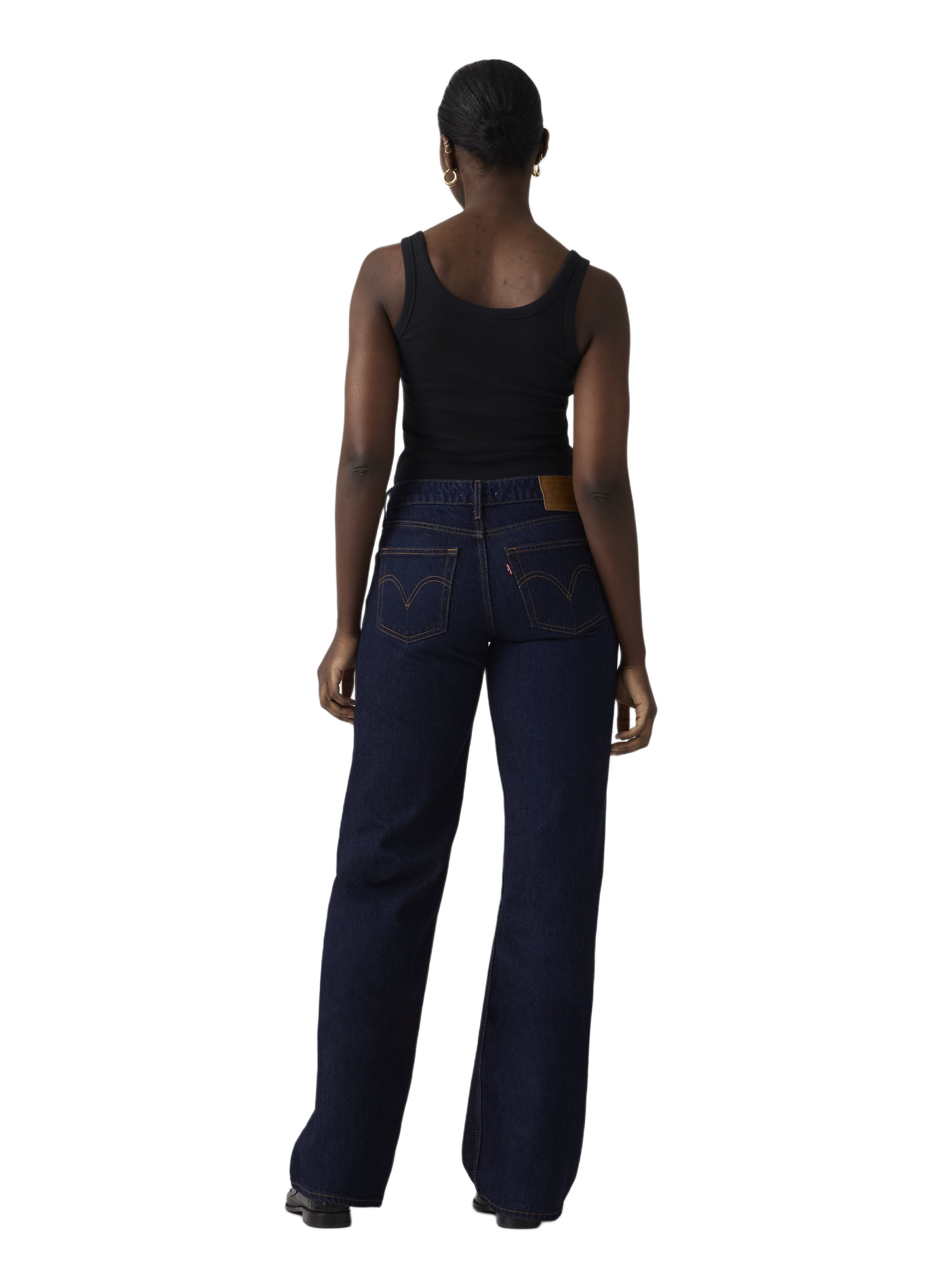 Lage losse jeans van gemengd katoen LEVI'S Blauw