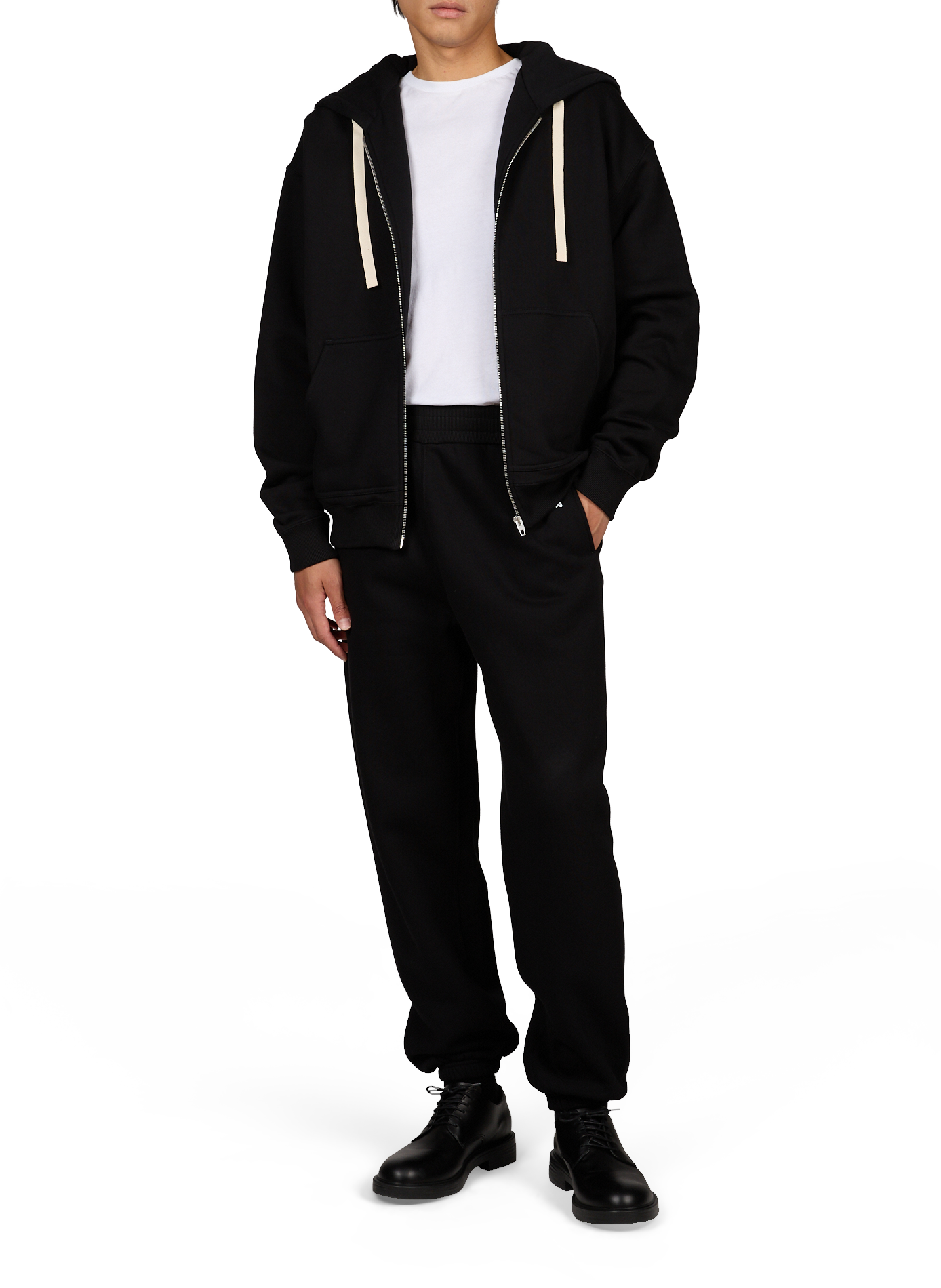 Oversized hoodie van katoen JIL SANDER Zwart