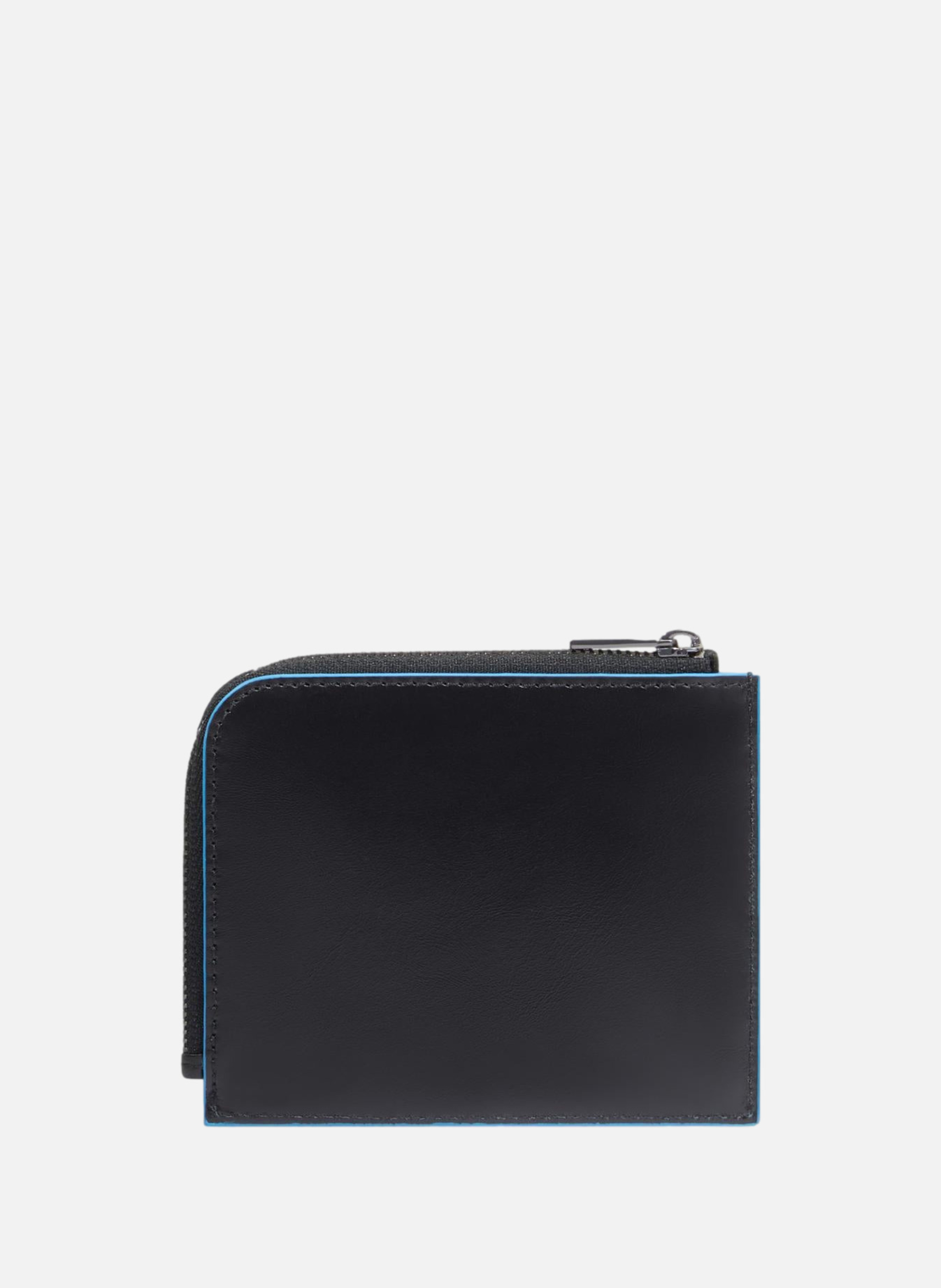 Portefeuille porte-cartes de crédit homme zippé PIQUADRO Noir