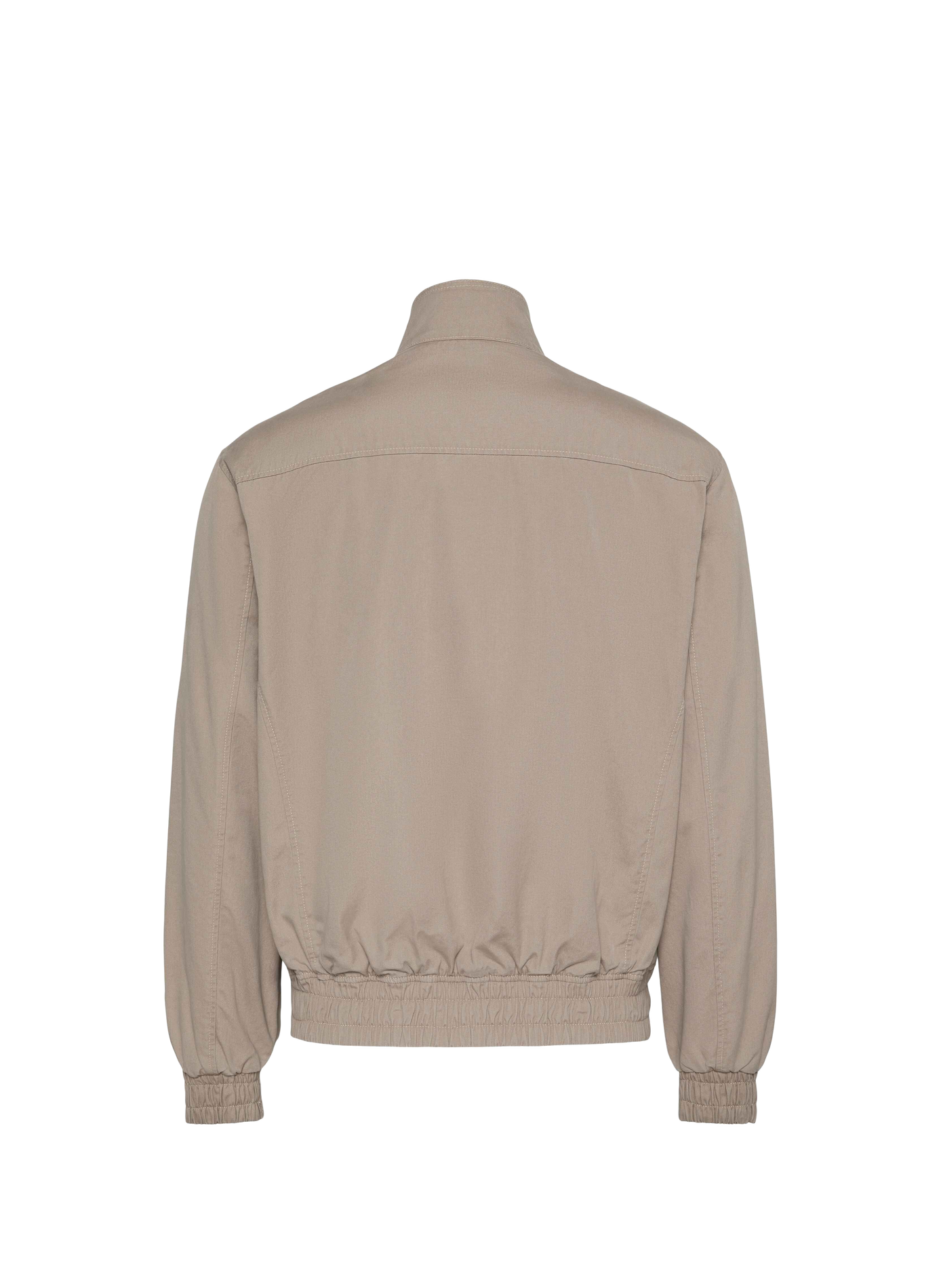 Blouson droit col montant en coton CALVIN KLEIN Beige