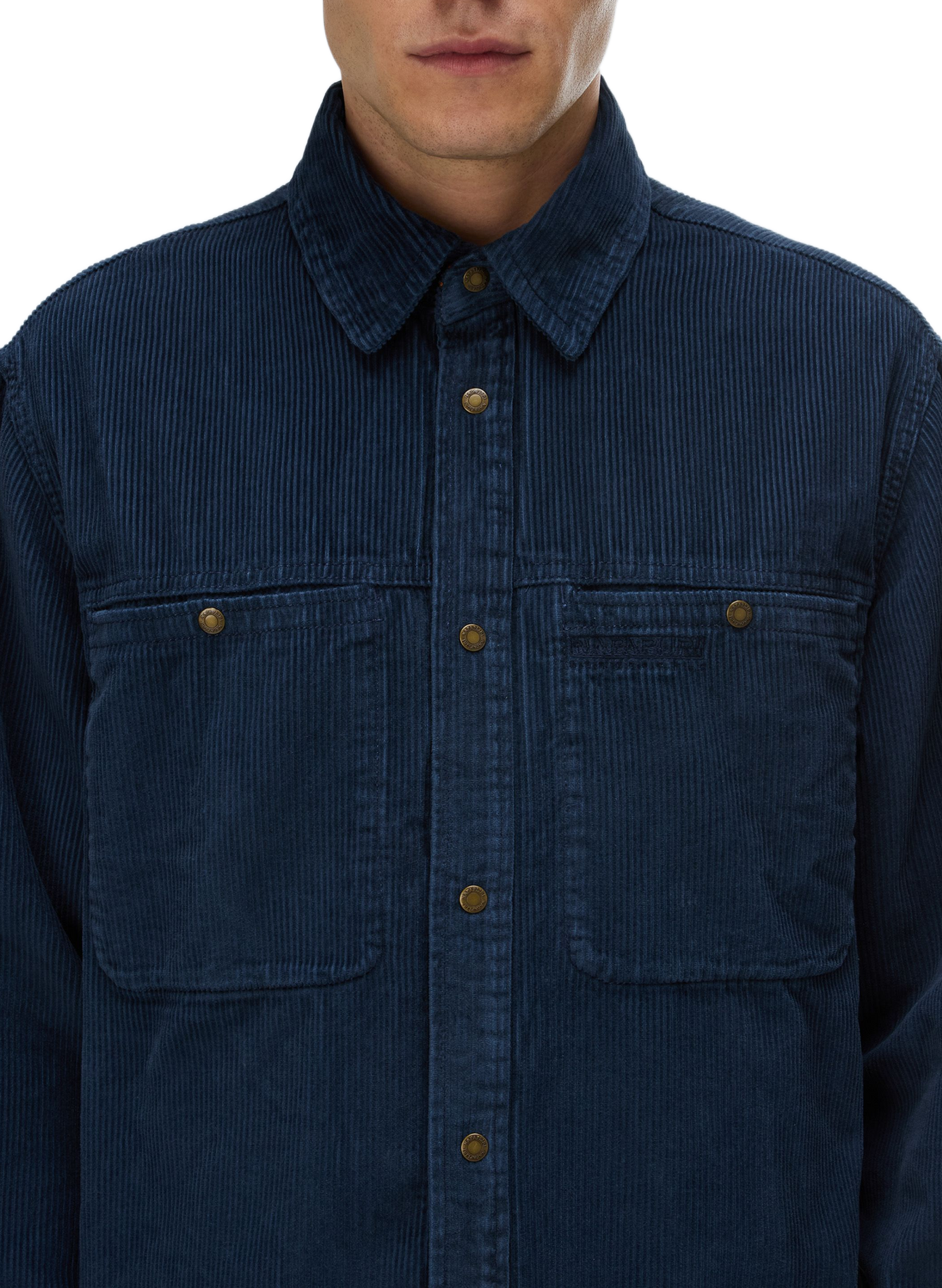 Straight corduroy shirt NAPAPIJRI Blue