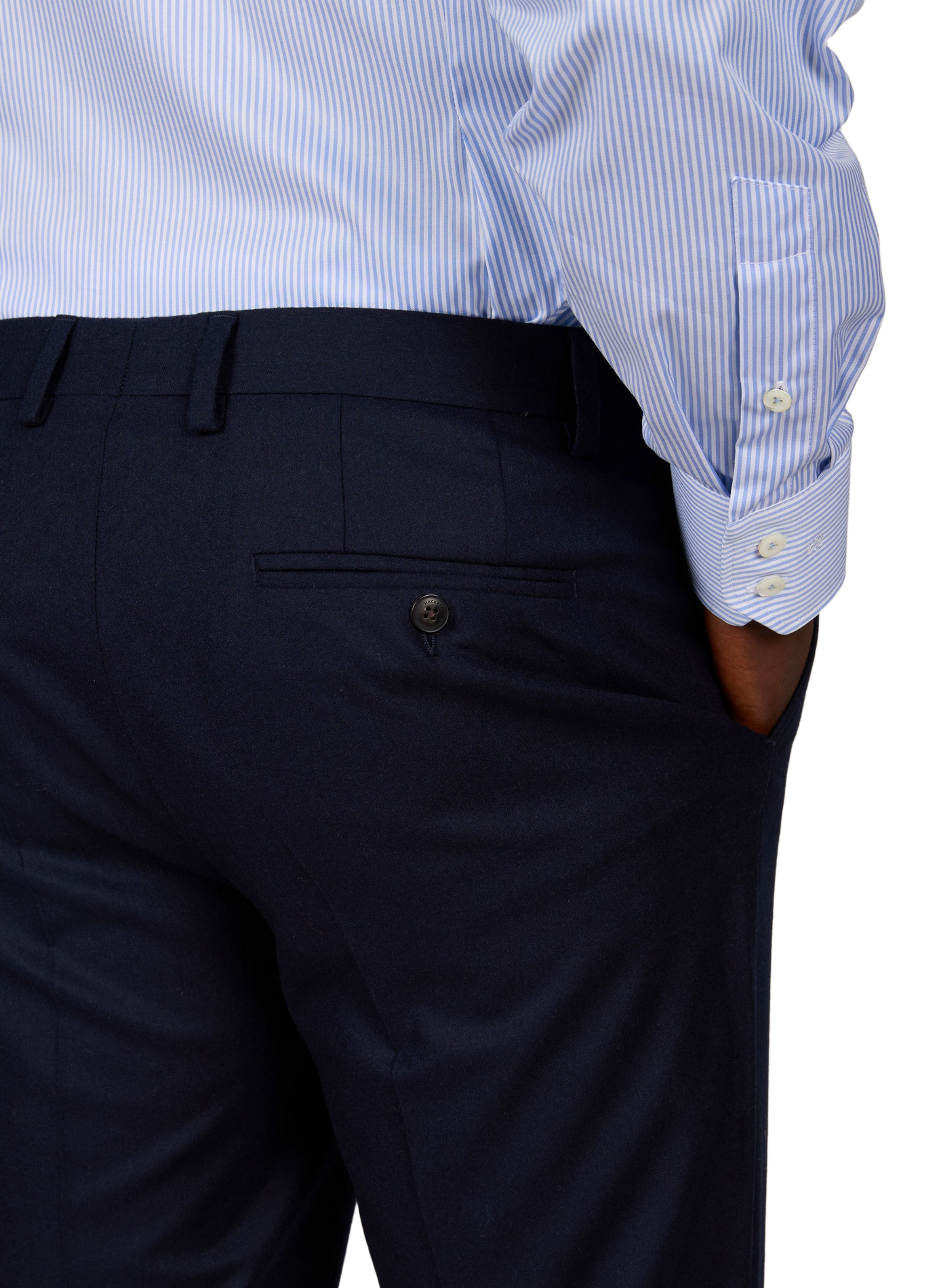 Schmale Wollhose HACKETT Blau