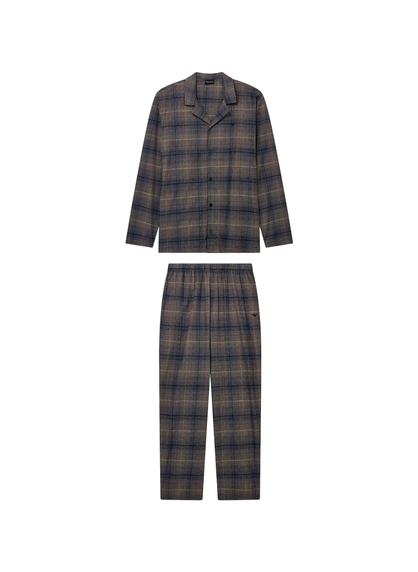 Lange pyjamaset met motief EMPORIO ARMANI Blauw