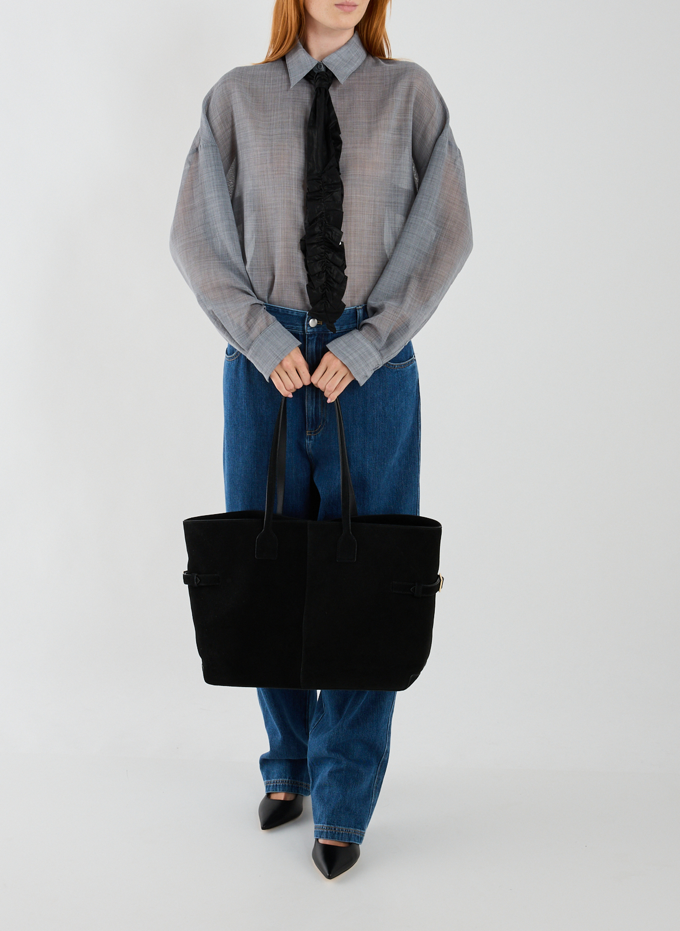 Sac fourre-tout Lesley en cuir FLATTERED Noir