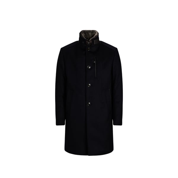 Manteau col montant en laine mélangée Manteau col montant en laine mélangée