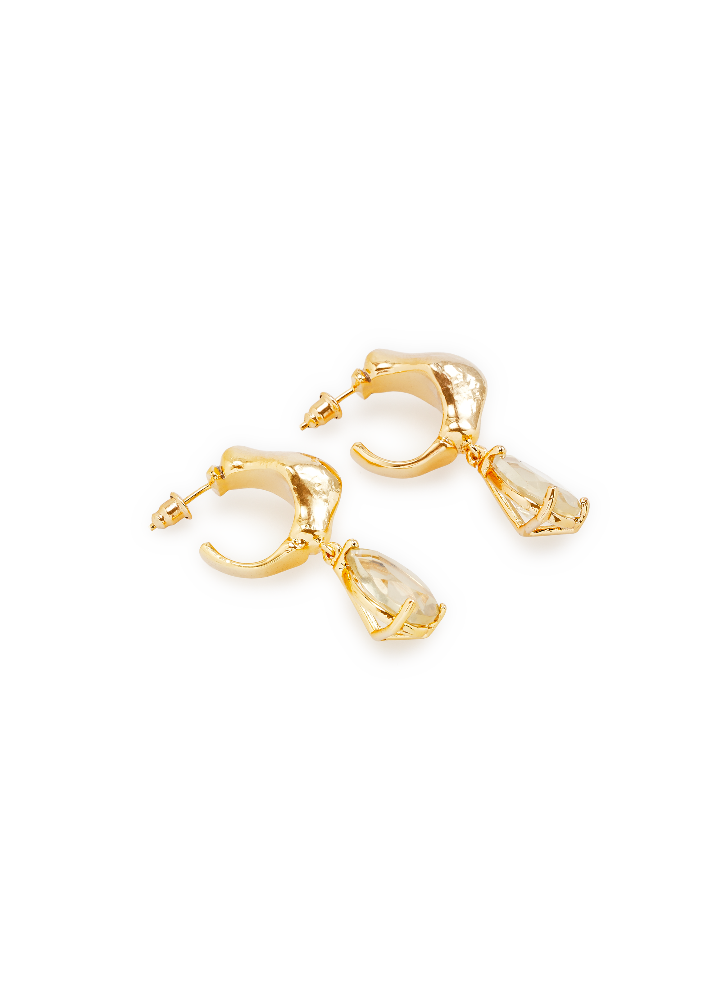 Gold-plated bronze earrings ALICAN ICOZ Golden