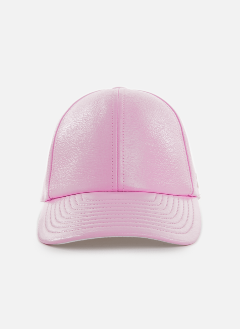 Neuauflage der COURRÈGES-Kappe aus rosafarbenem Vinyl 