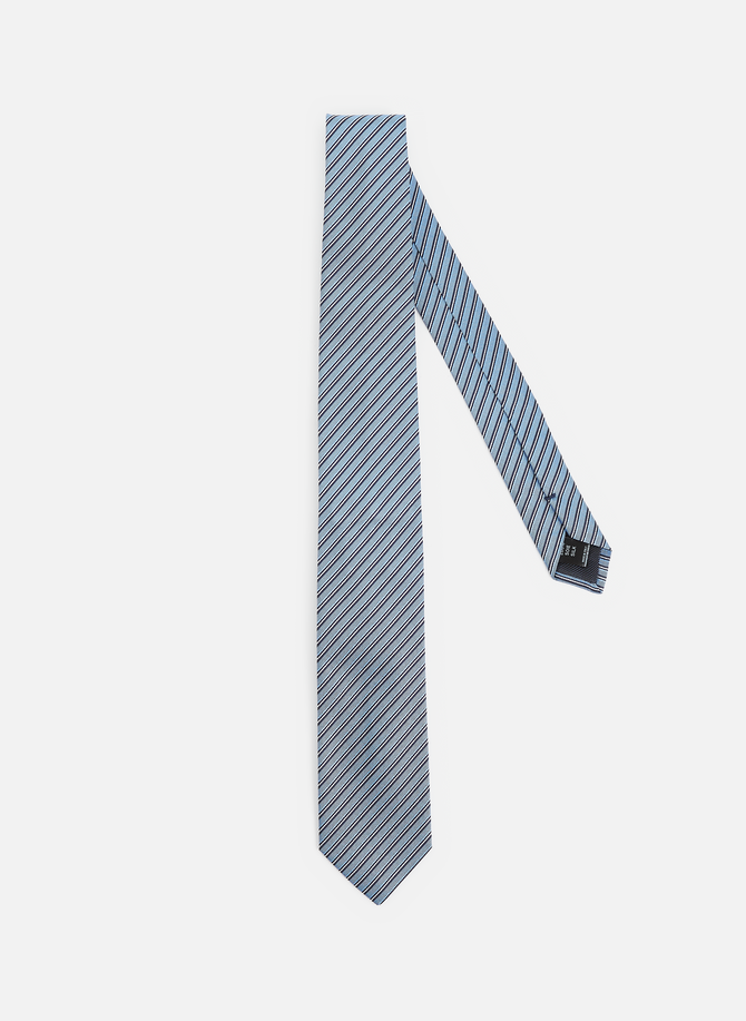 Cravate à rayures en soie  AU PRINTEMPS PARIS