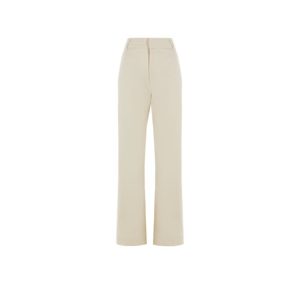 Aigle Straight Cotton Trousers In Neutral