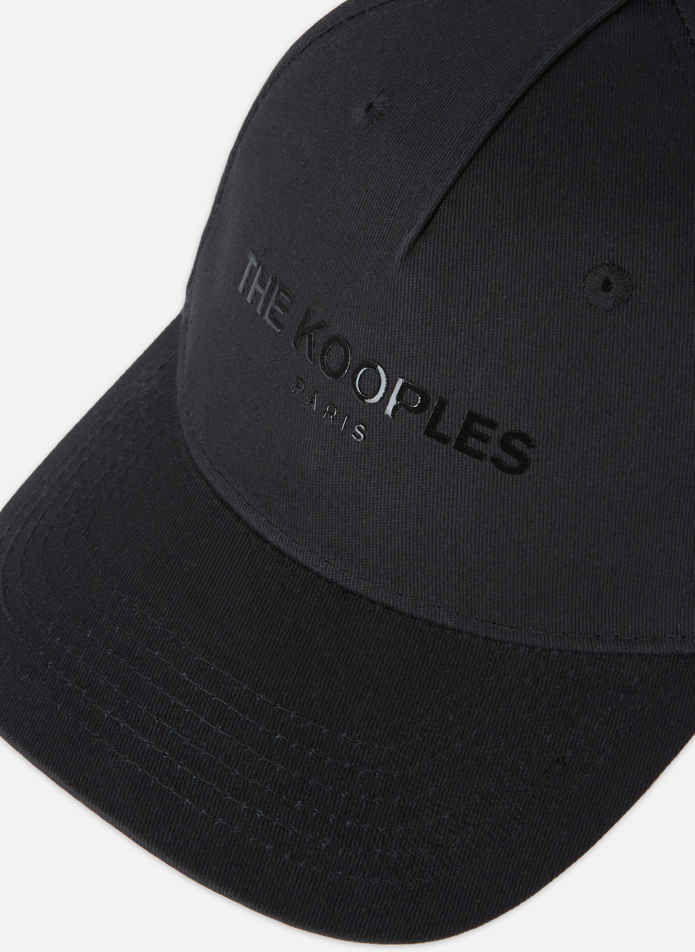 Casquette coton à logo ton sur ton THE KOOPLES Noir