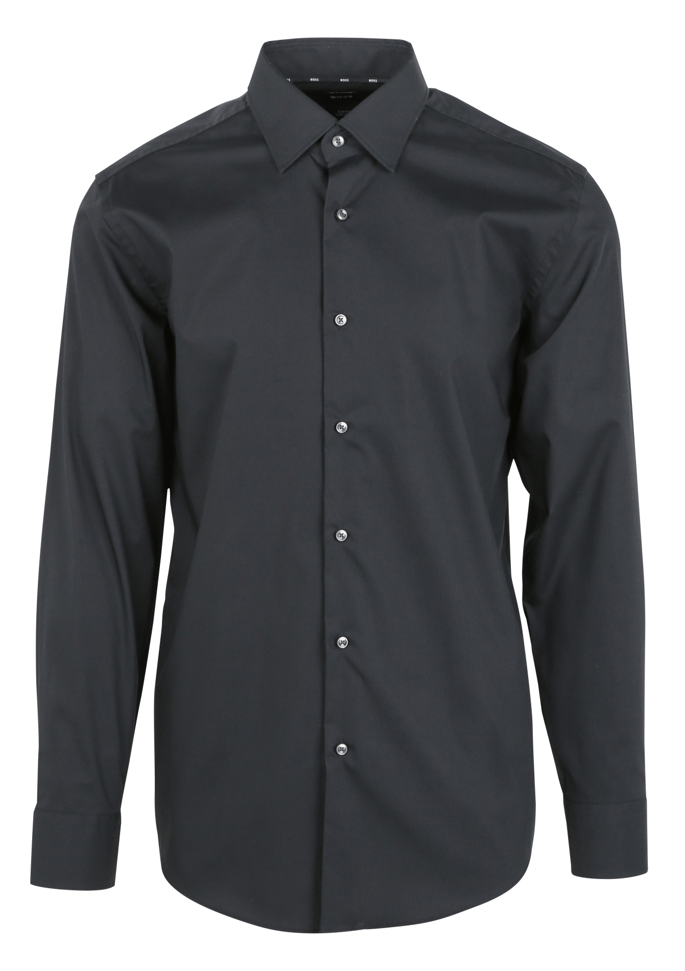 Chemise slim fit en coton mélangé BOSS Noir
