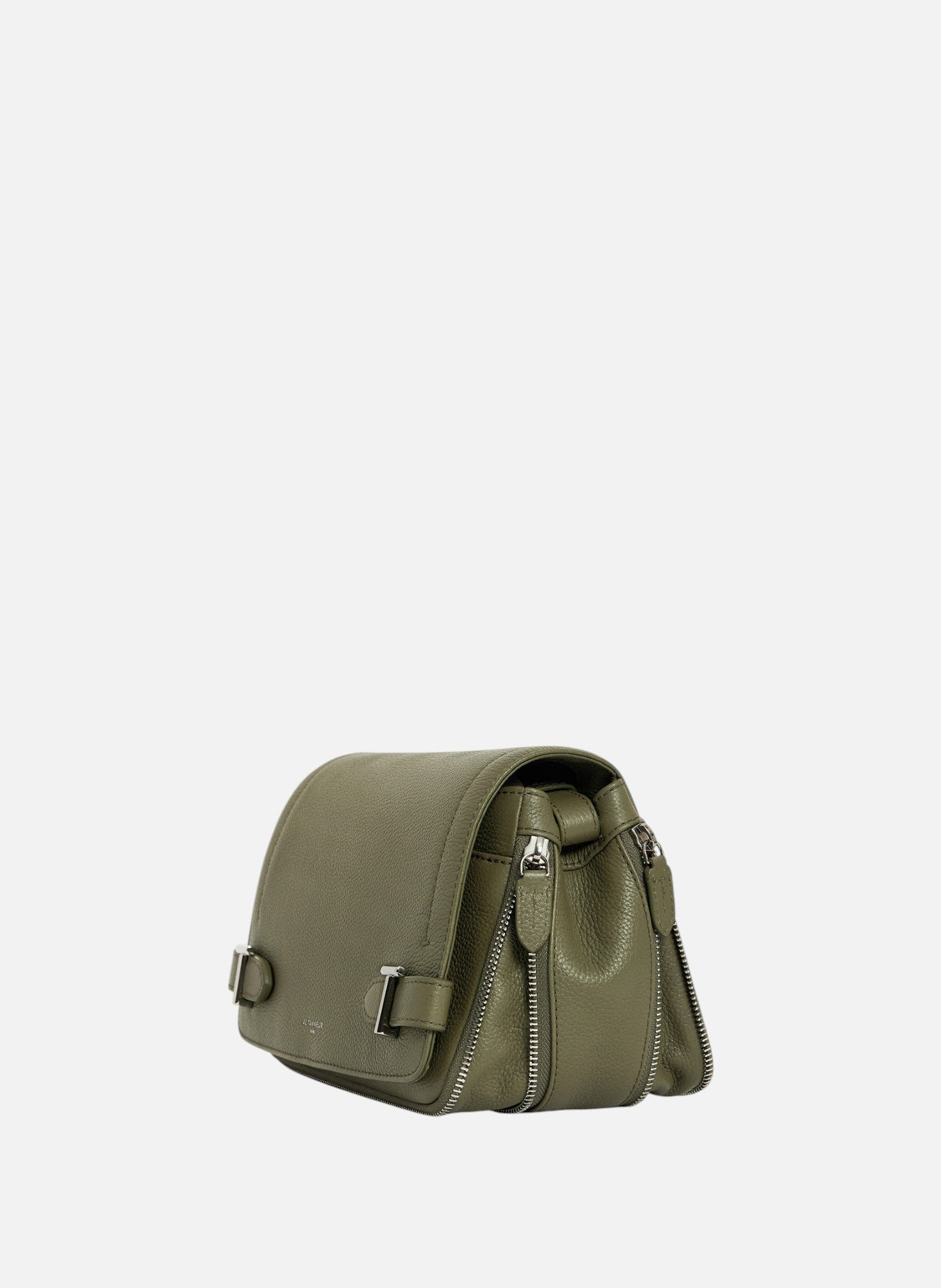 Petit sac bandoulière simone en cuir grainé LE TANNEUR Vert