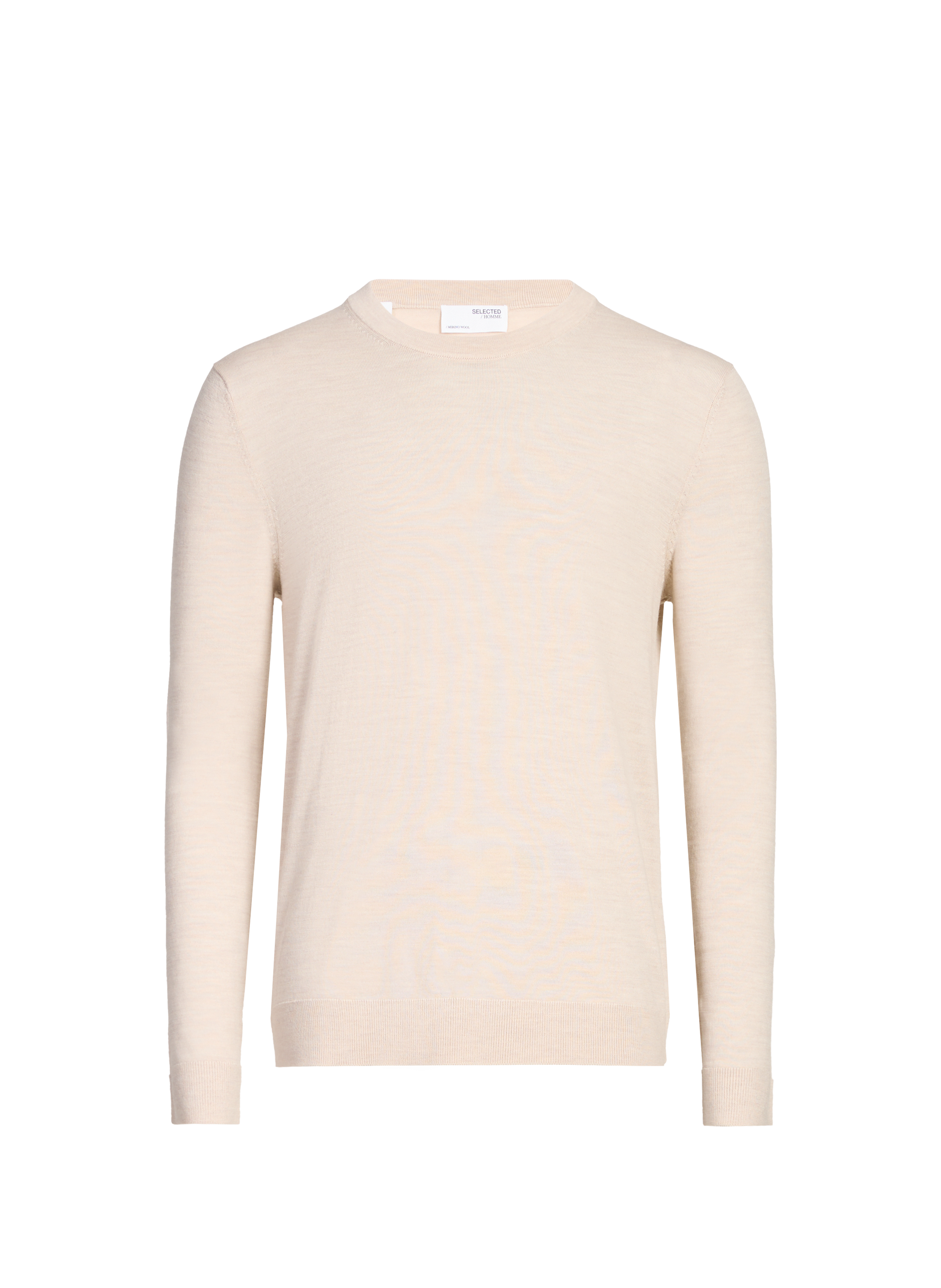 Crew-neck jumper SELECTED Beige