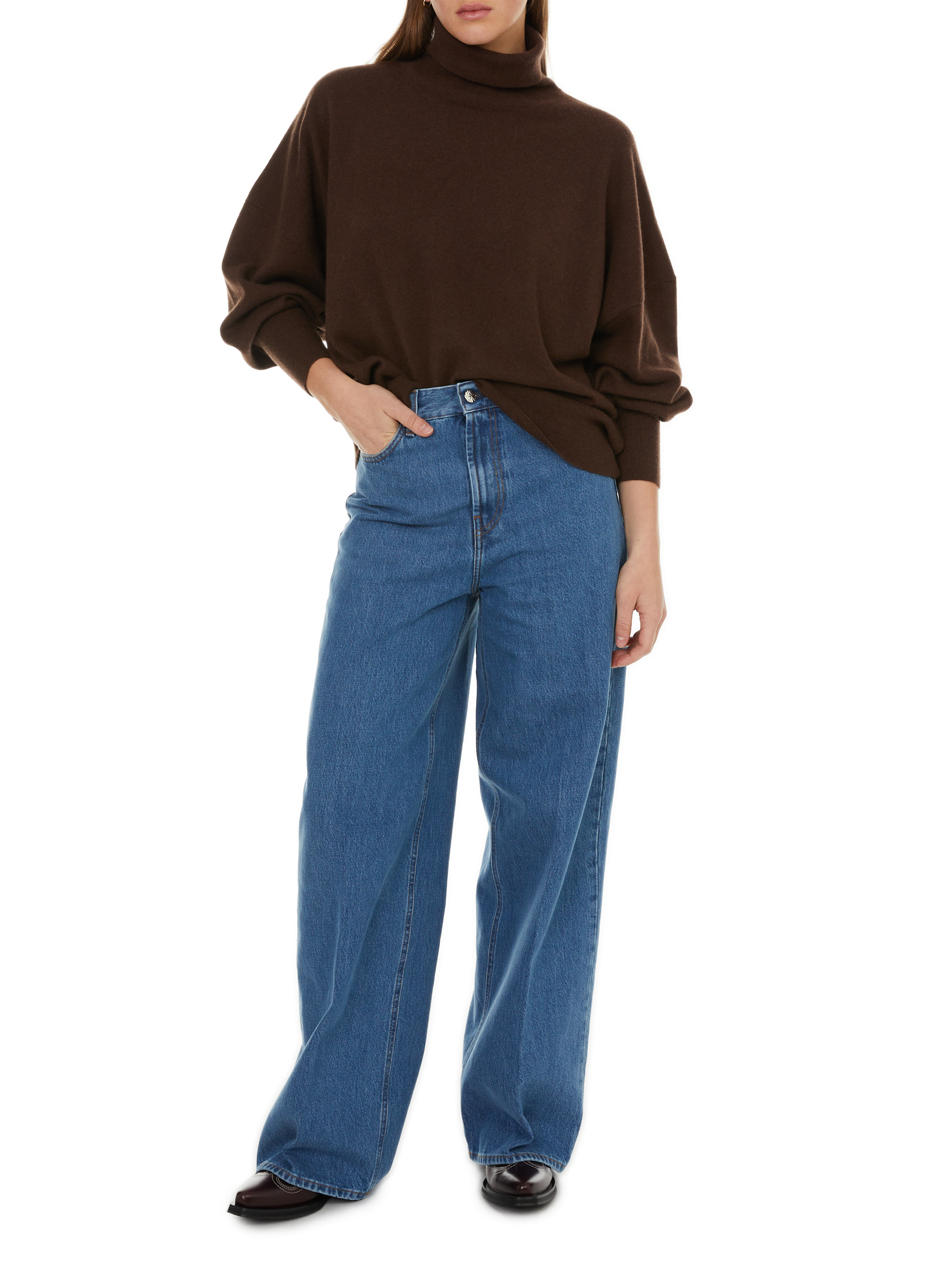 Wide cotton jeans TOTEME Blue