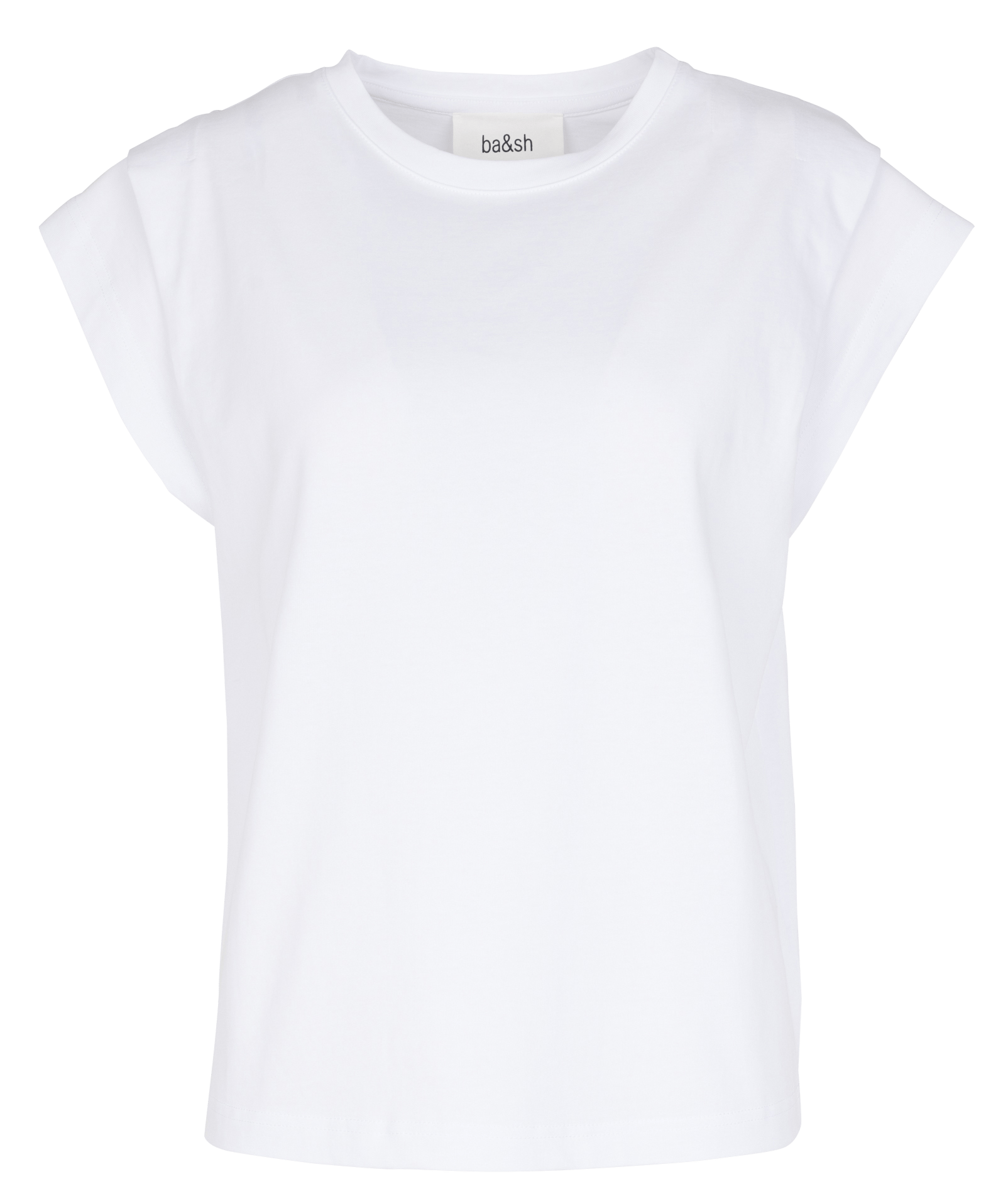 Tee-shirt droit en coton pio BA&SH Blanc