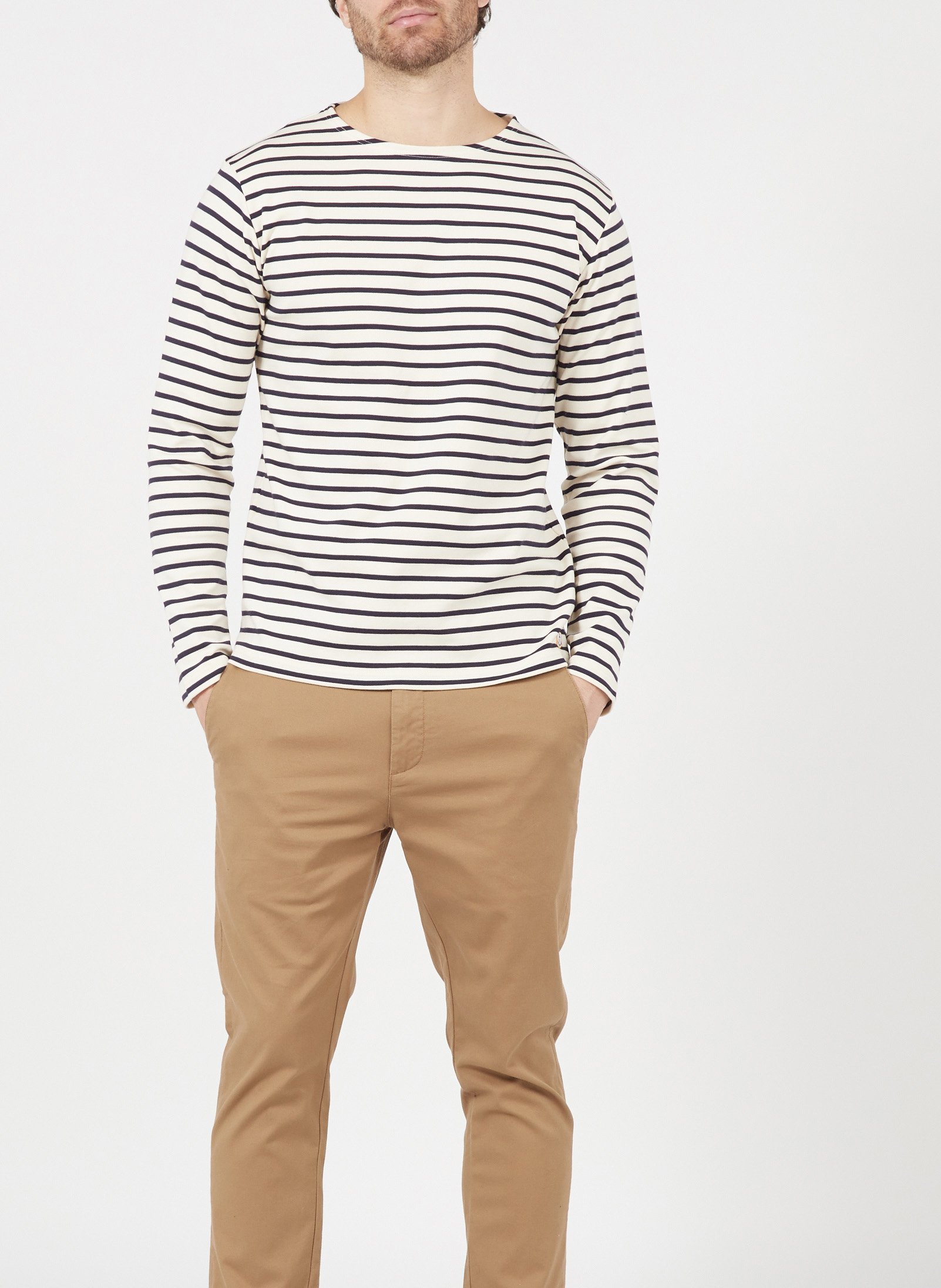 Marinière regular-fit en coton ARMOR-LUX Beige