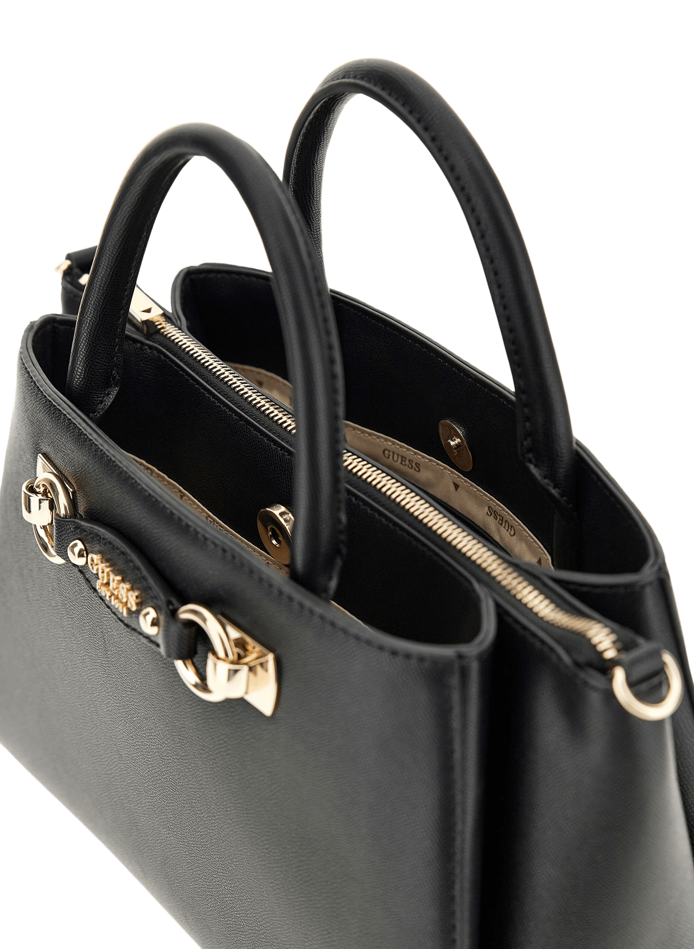 Sac à main à bandoulière amovible GUESS Noir