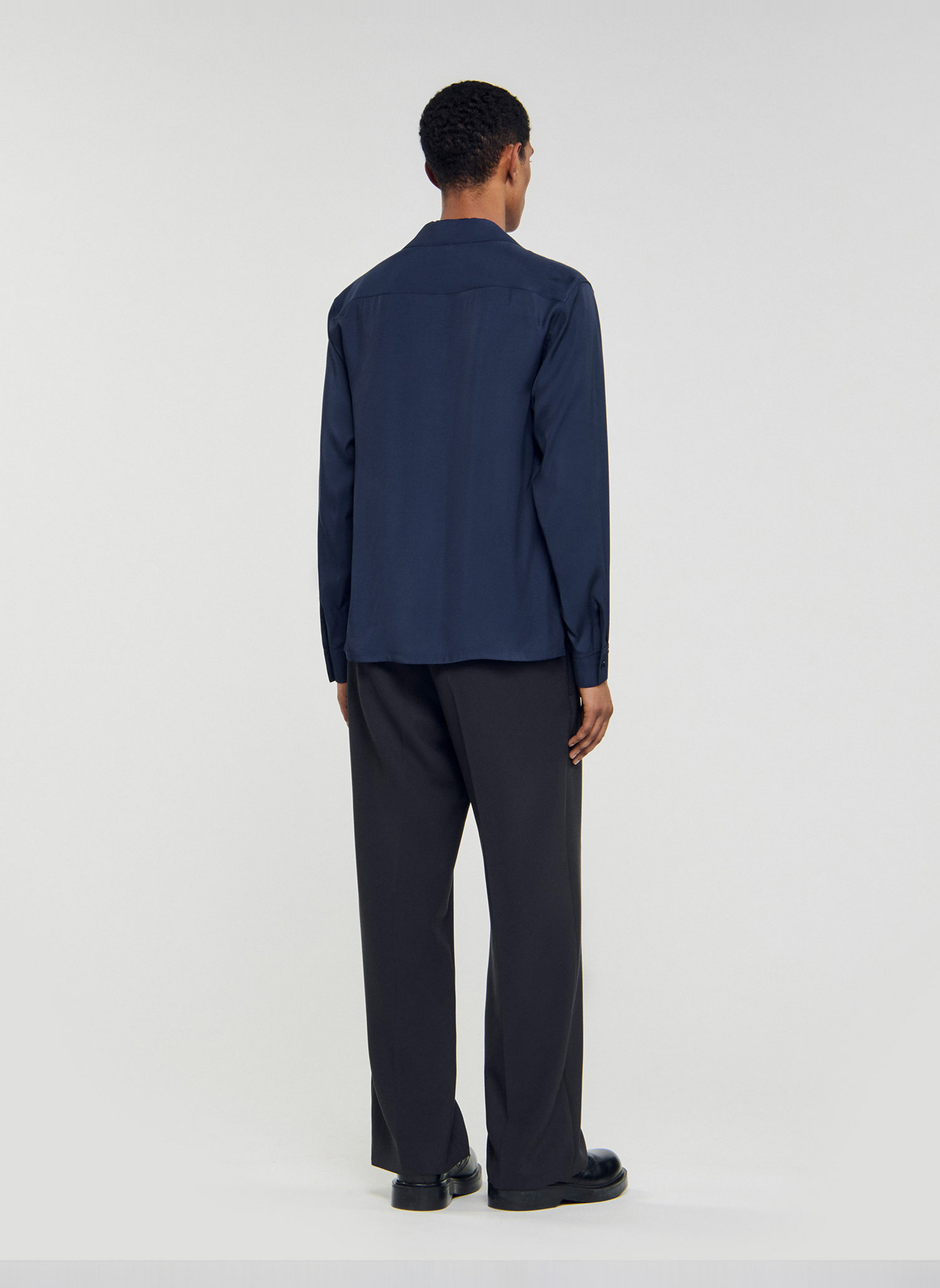 Chemise fluide regular-fit SANDRO Bleu