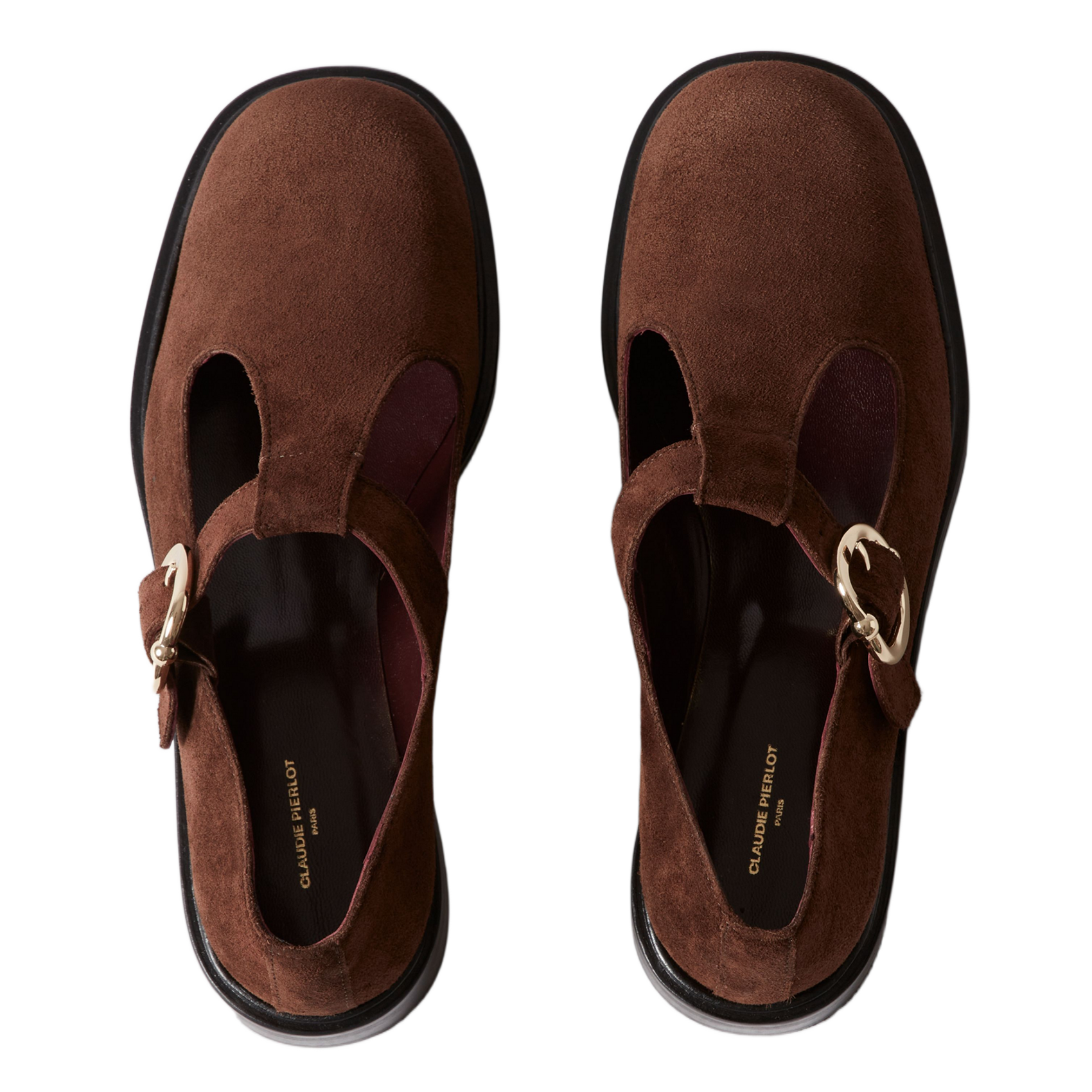 Babies en cuir suède CLAUDIE PIERLOT Marron
