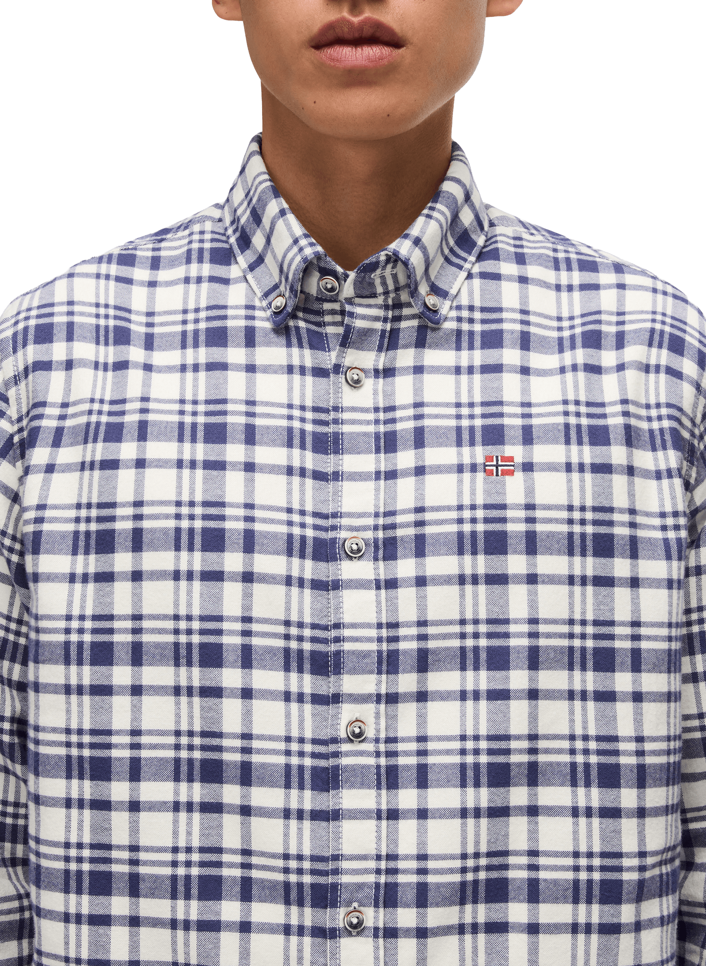 Checked shirt with American collar in cotton NAPAPIJRI Multicolour