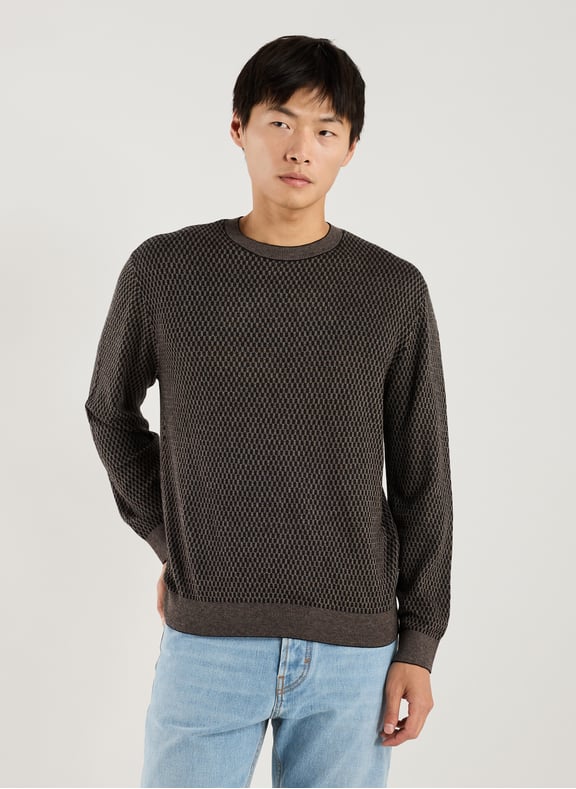 Sweater in mixed cotton blend Multicolour by ARMANI EXCHANGE ARMANI EXCHANGE Sweater in mixed cotton blend Multicolour