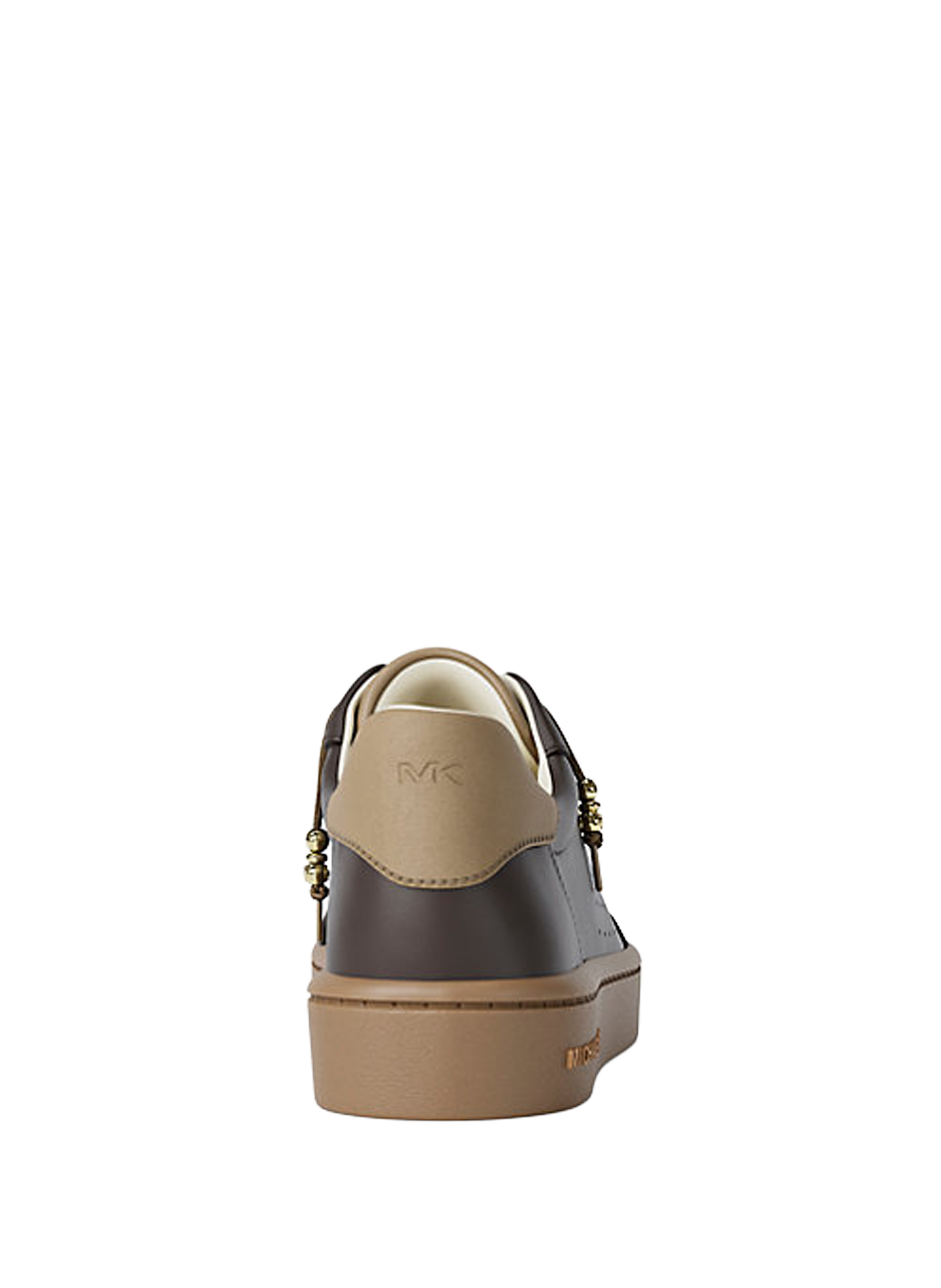 Baskets bi-matière en cuir MICHAEL KORS Marron