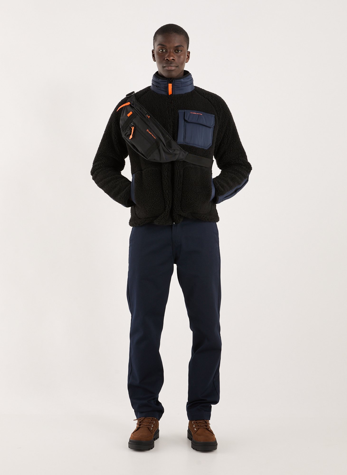 Sac banane Pitou uni zippé GERTRUDE ET GASTON Noir