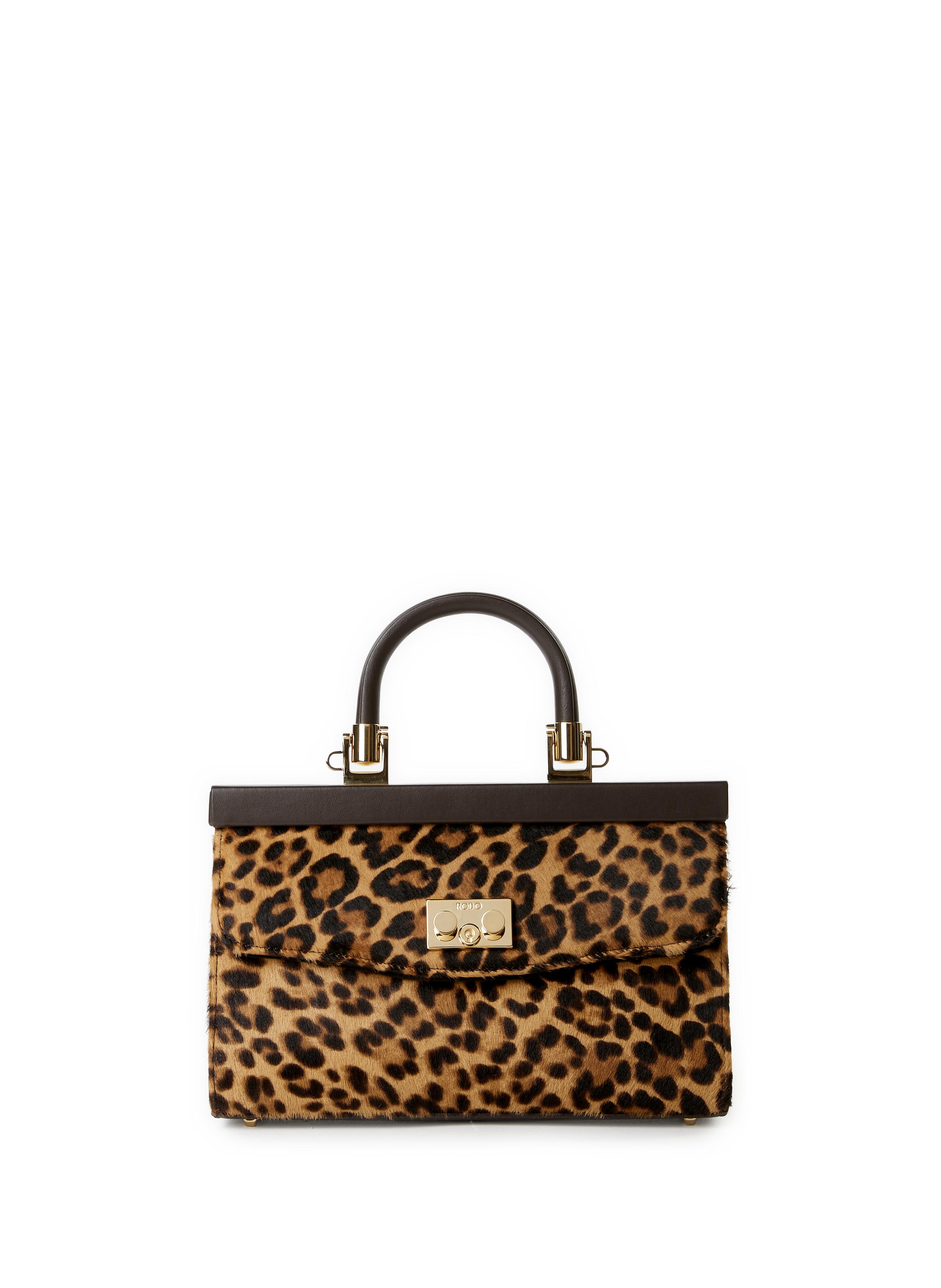 RODO Sac léopard en cuir Multicolour