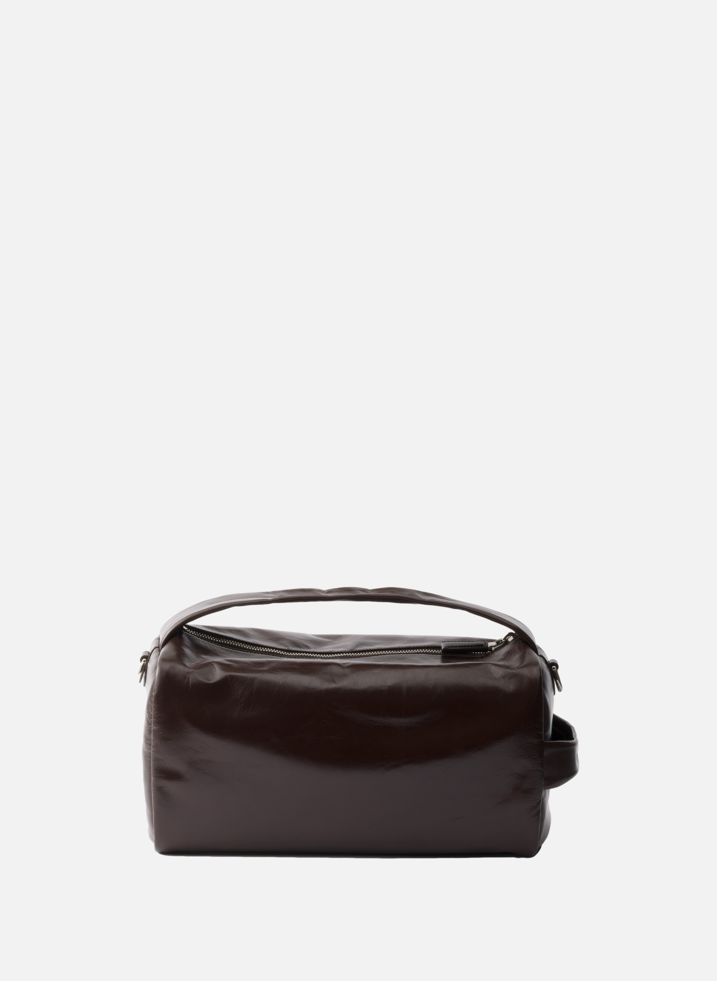Sac à bandoulière en cuir PRADA Marron