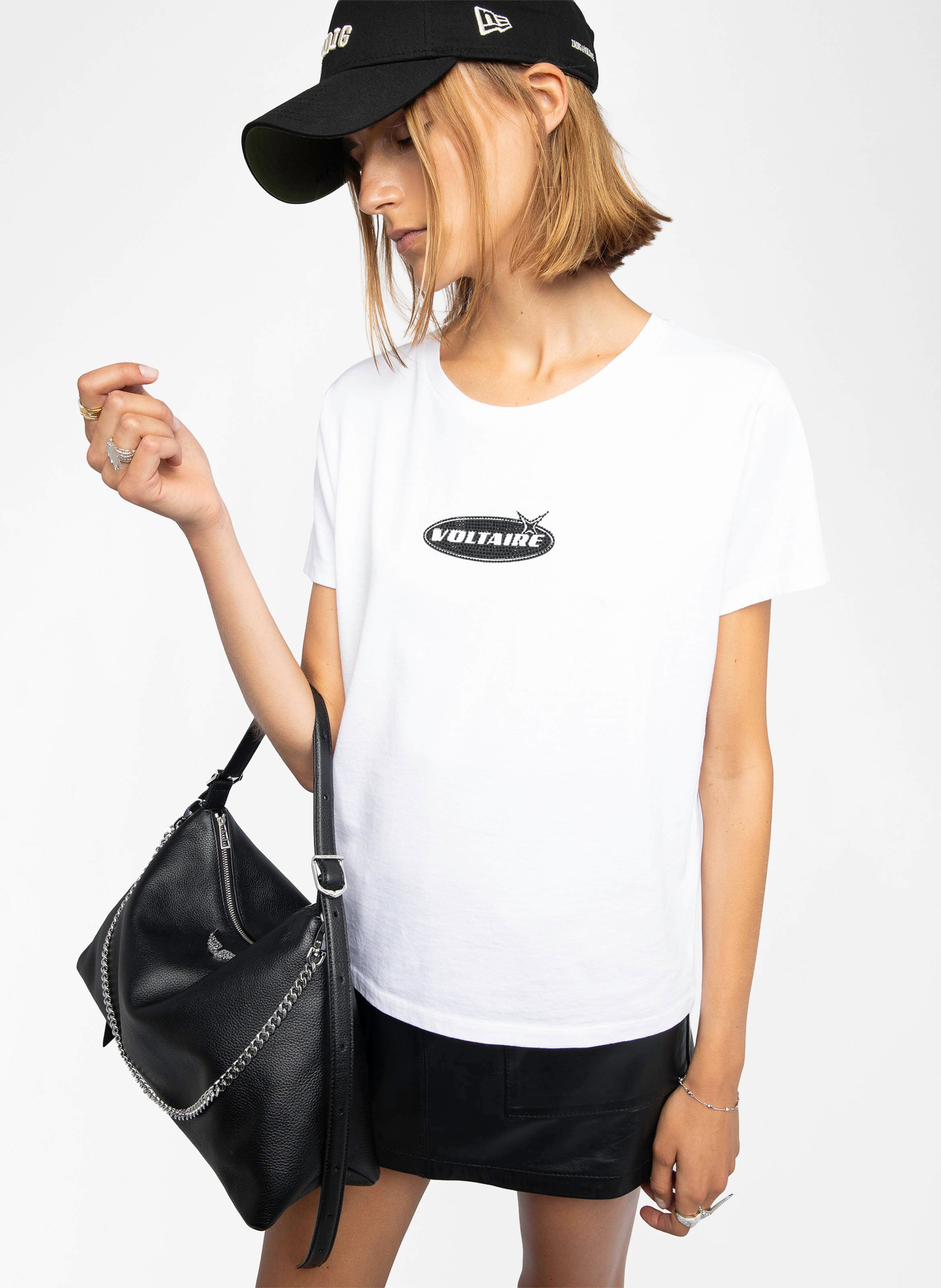 Tee-shirt col rond en coton alys ZADIG&VOLTAIRE Blanc