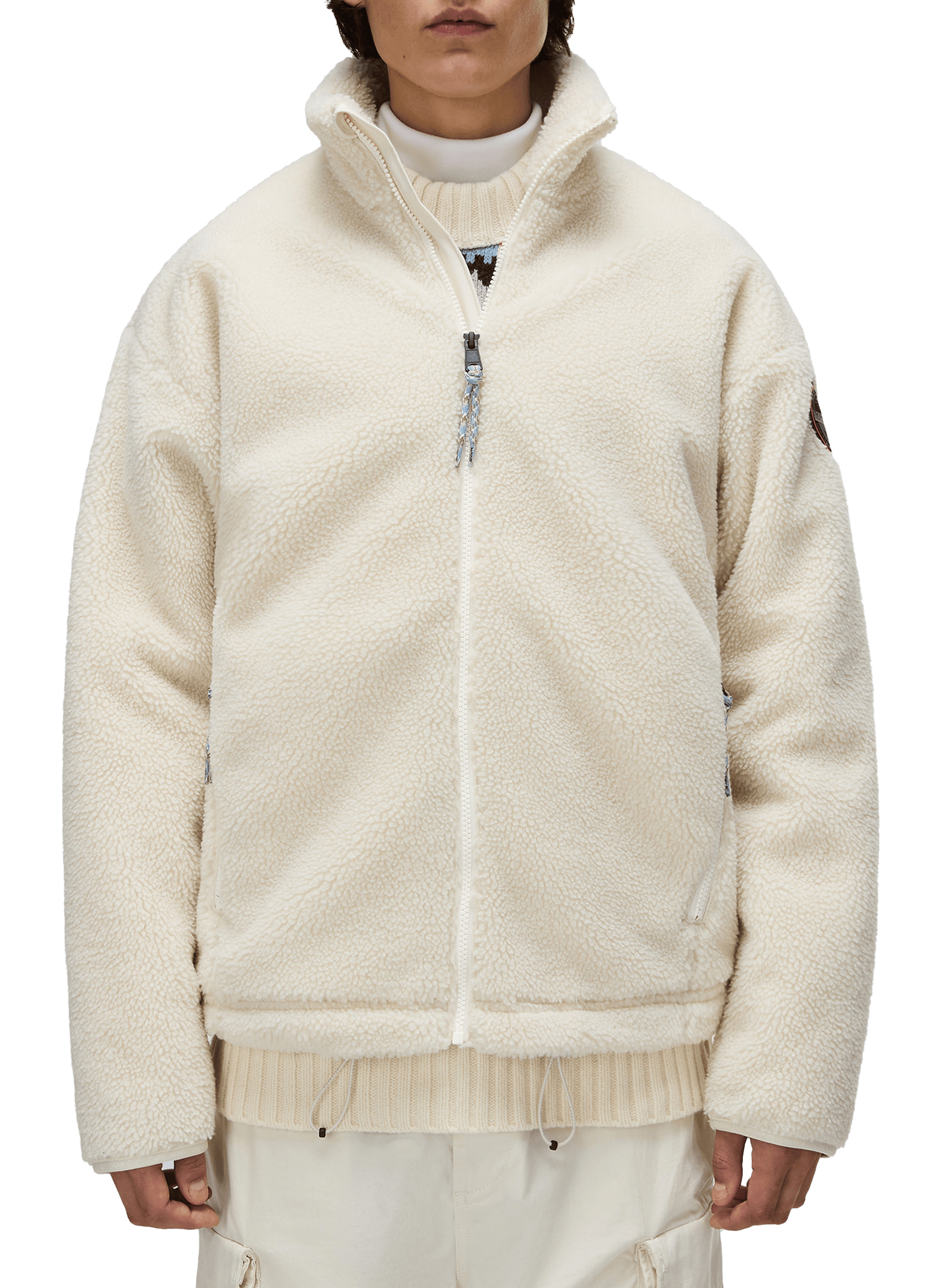 NAPAPIJRI Sweatshirt polaire à glissière Beige