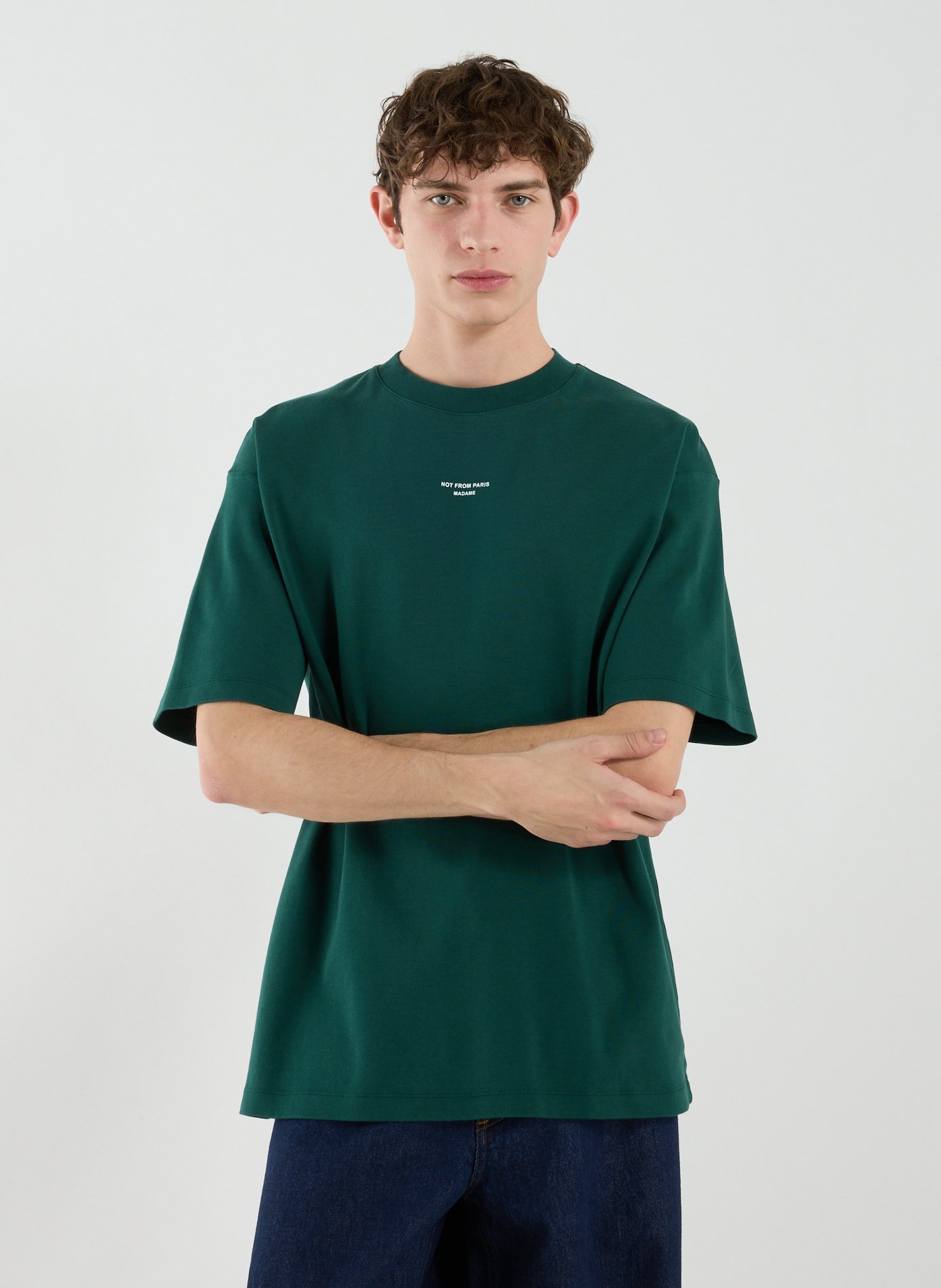 T-shirt en coton DROLE DE MONSIEUR Vert