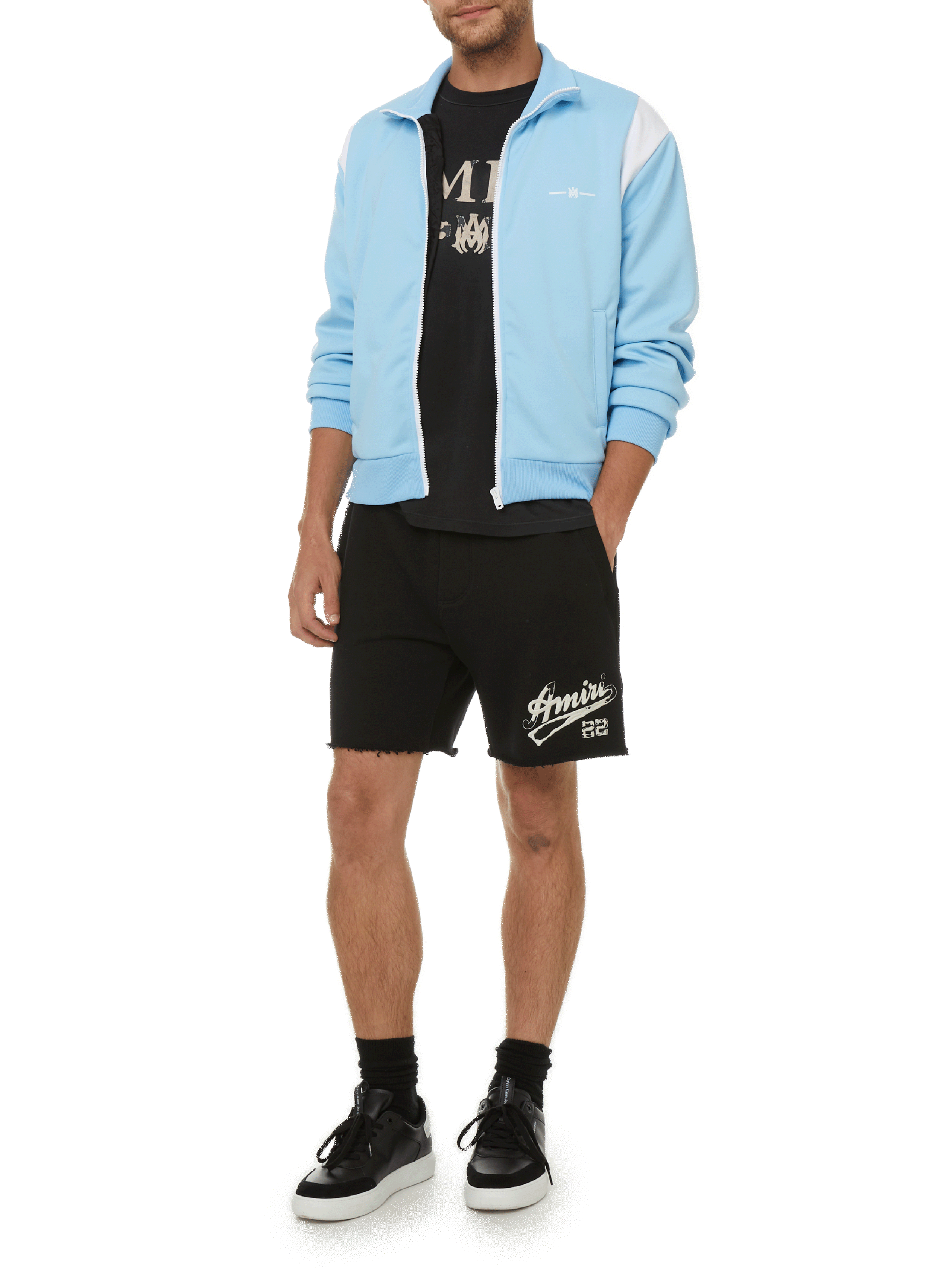 Short en jersey de coton AMIRI Noir