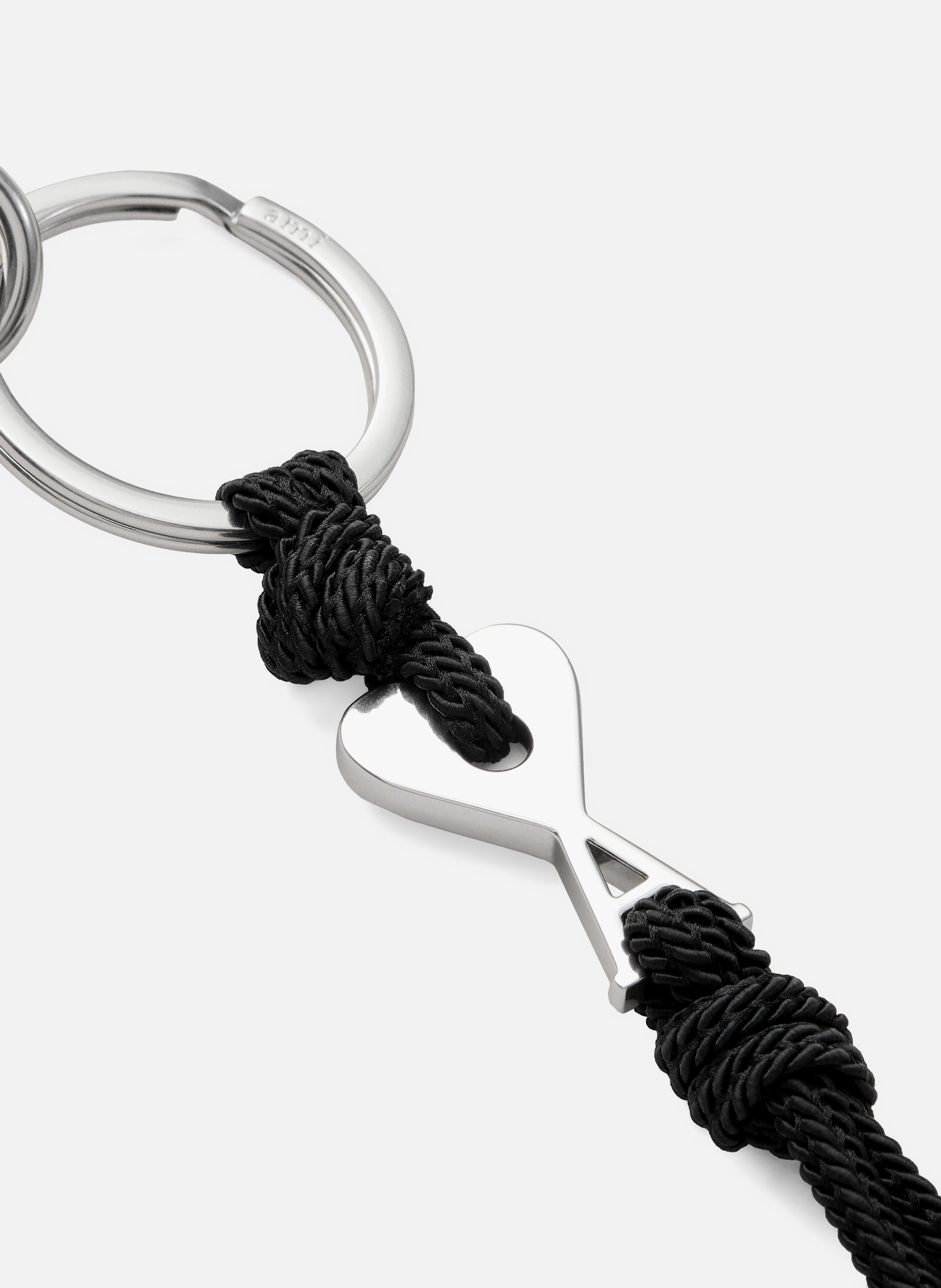 Porte-clés charm ami de coeur unisexe AMI PARIS Noir