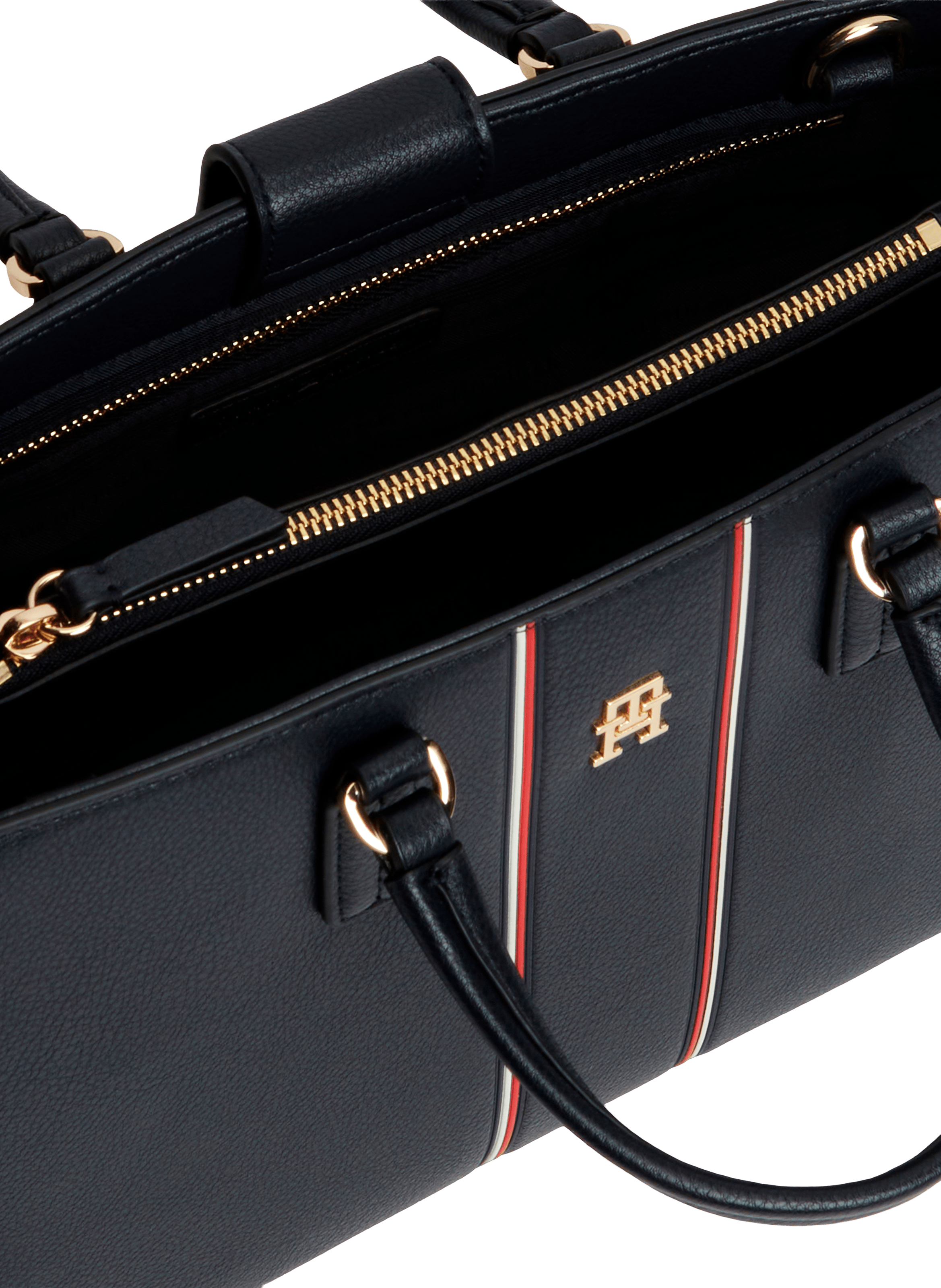 Sac à main rayé TOMMY HILFIGER Bleu