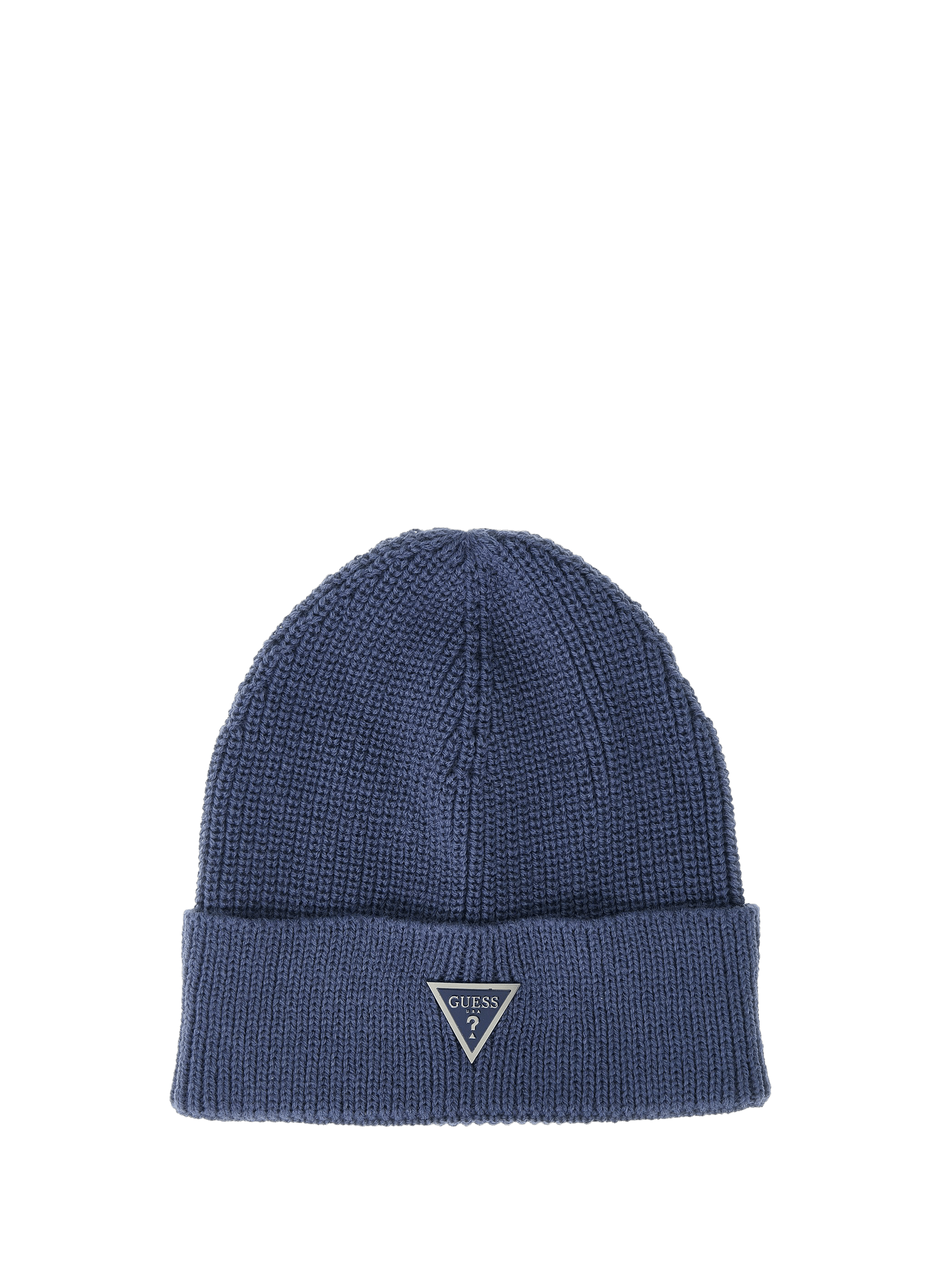 Knit beanie with metallic logo GUESS Black