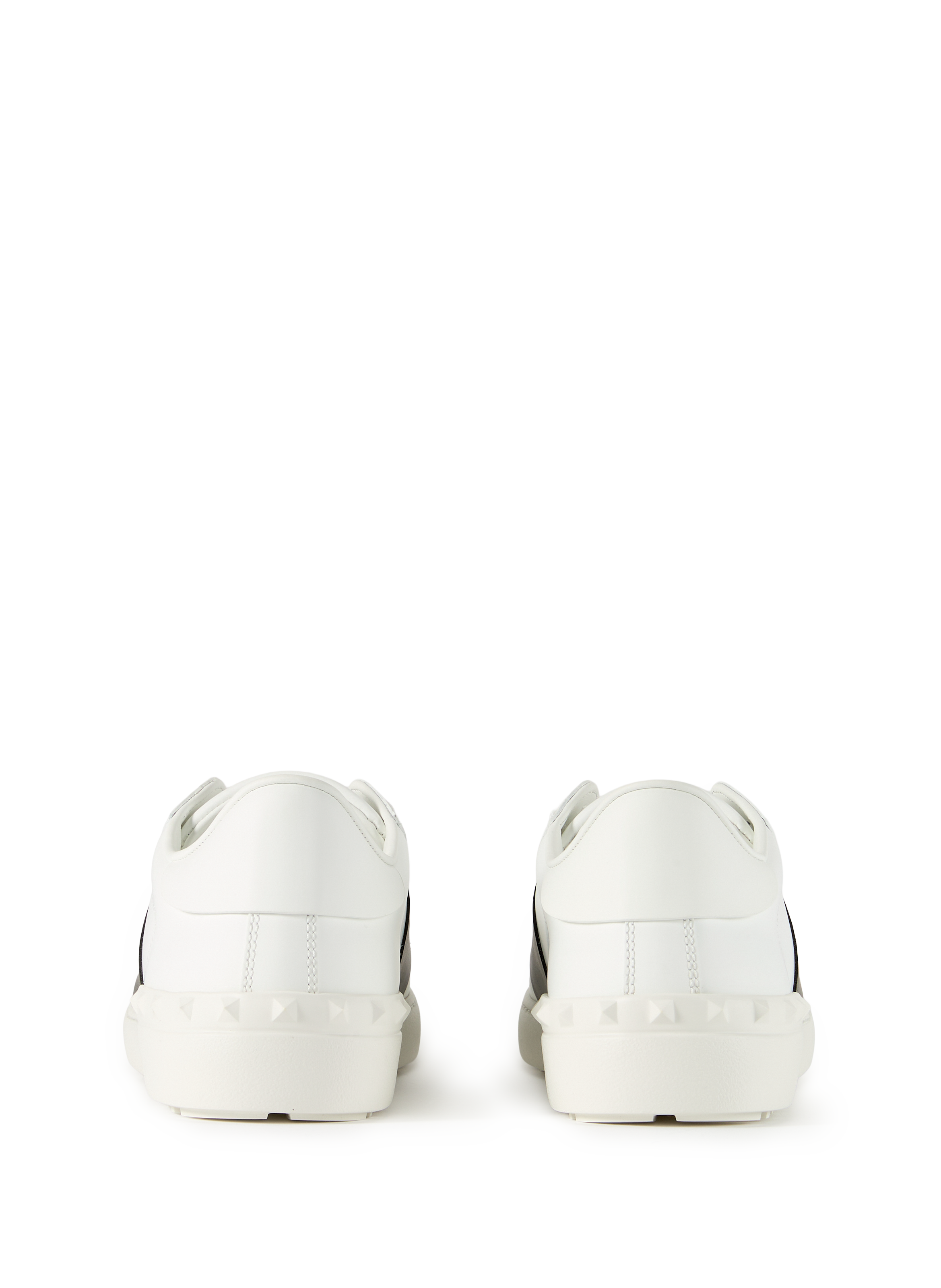 Baskets crantées en cuir VALENTINO Blanc