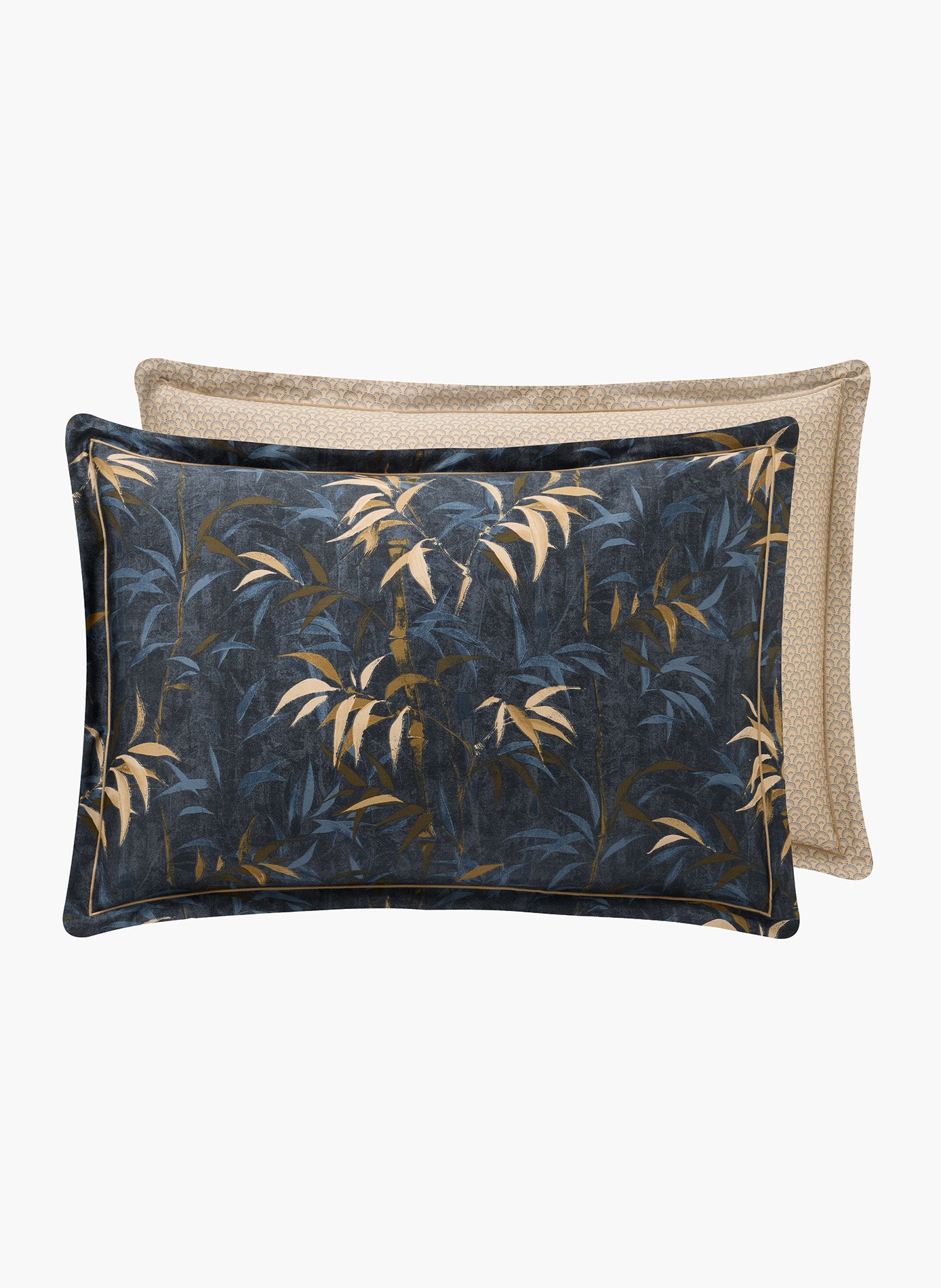 TAIE D'OREILLER Contemplation ANNE DE SOLENE Bleu