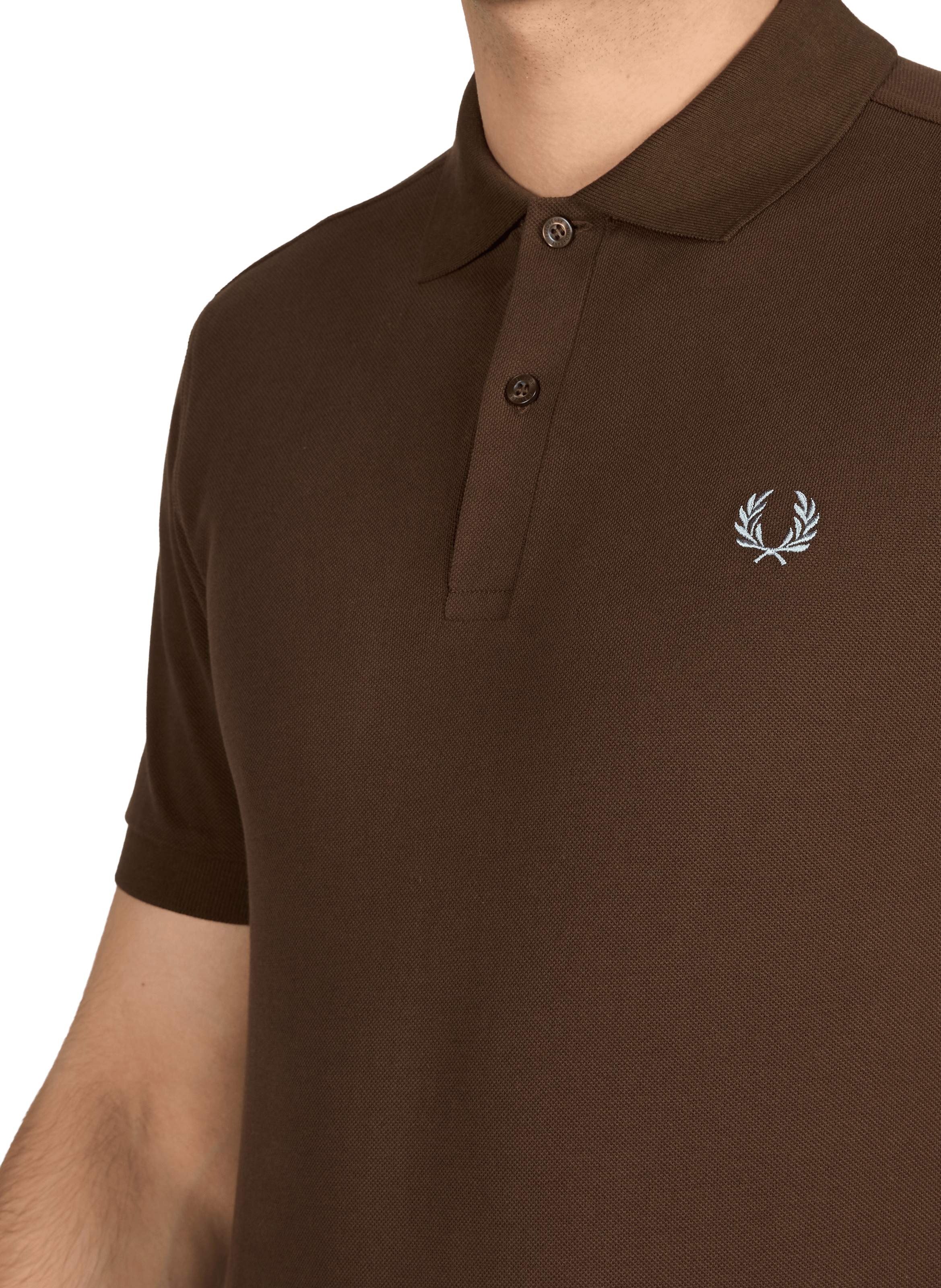 Polo en coton piqué FRED PERRY Marron