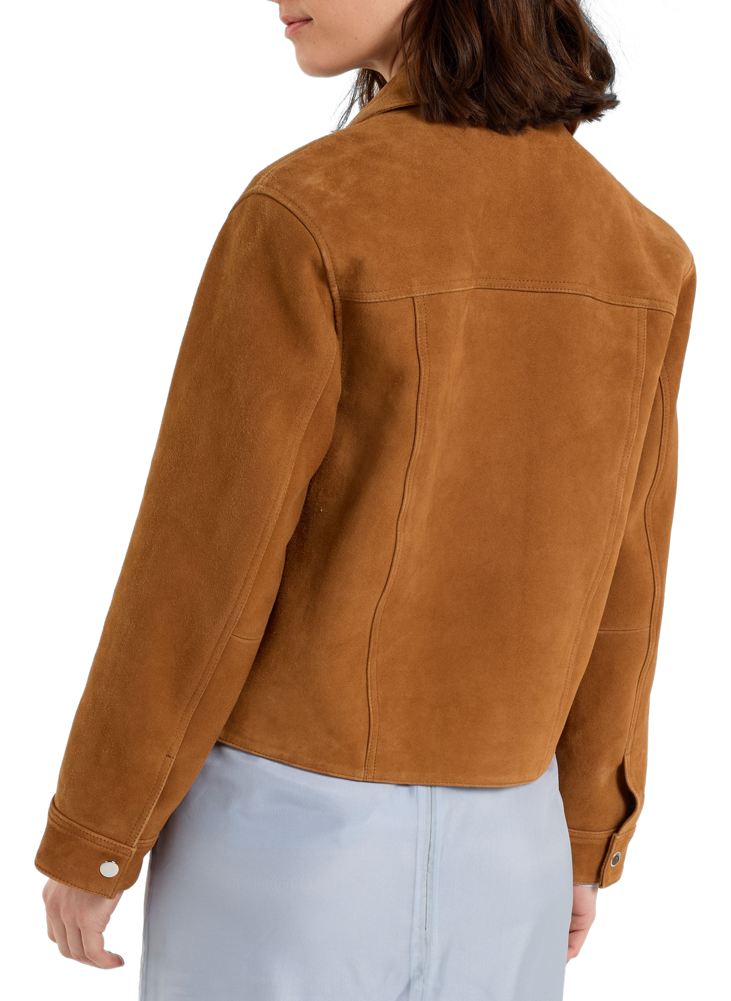 Veste courte Umiu en cuir SAISON 1865 Marron