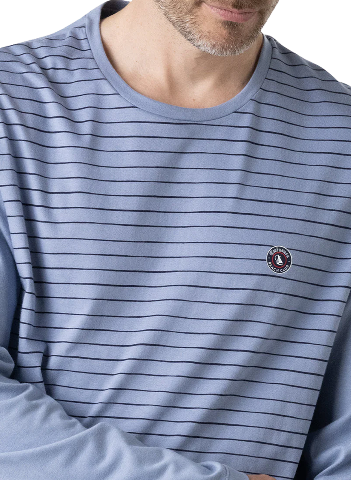 Set of long cotton pajamas EMINENCE Blue