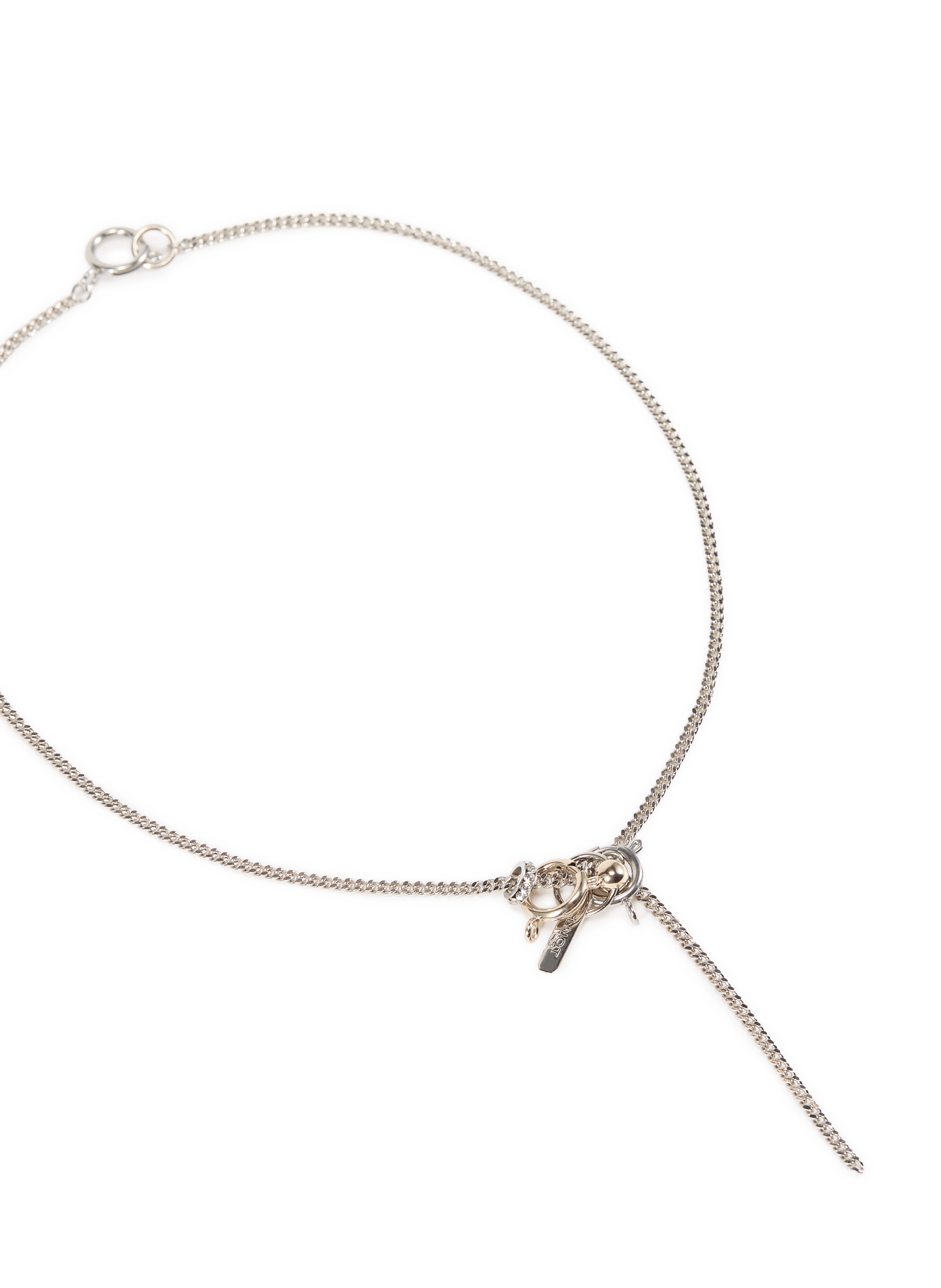 Collier chaîne Kris en laiton JUSTINE CLENQUET Argent