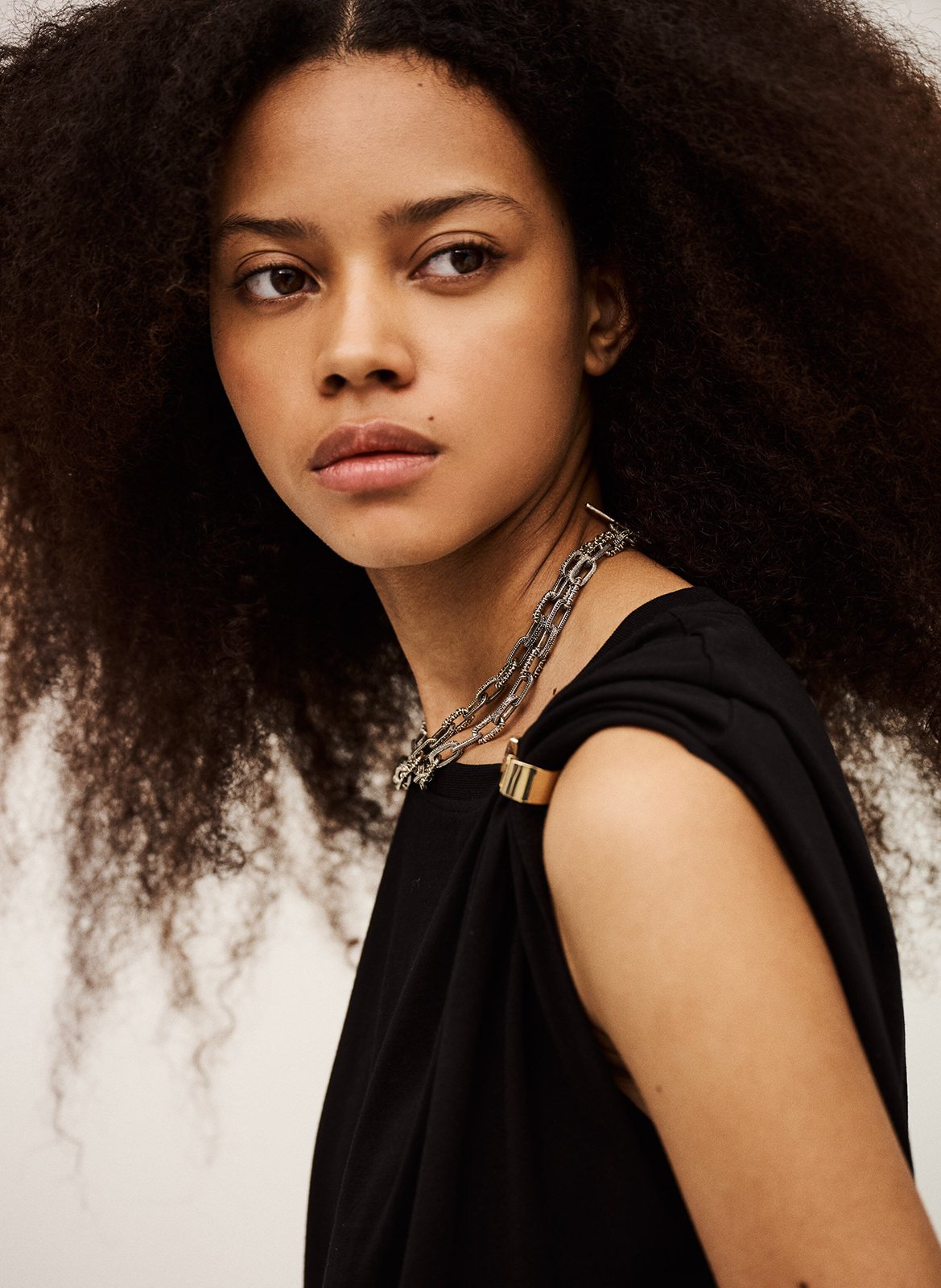 Tee-shirt col rond allia BA&SH Noir