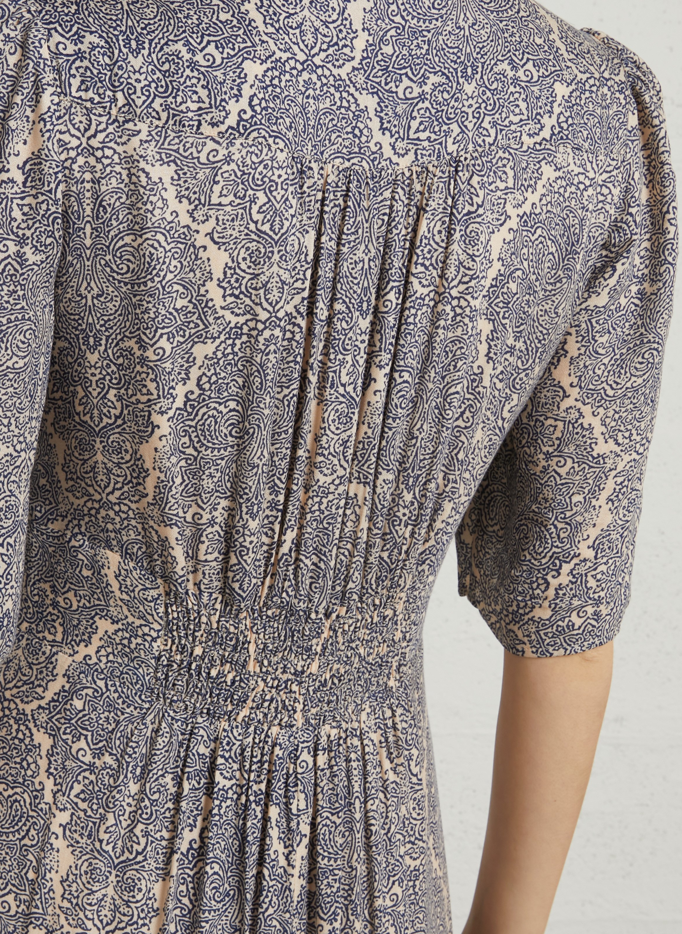 Robe longue imprimée love MAISON 123 Bleu