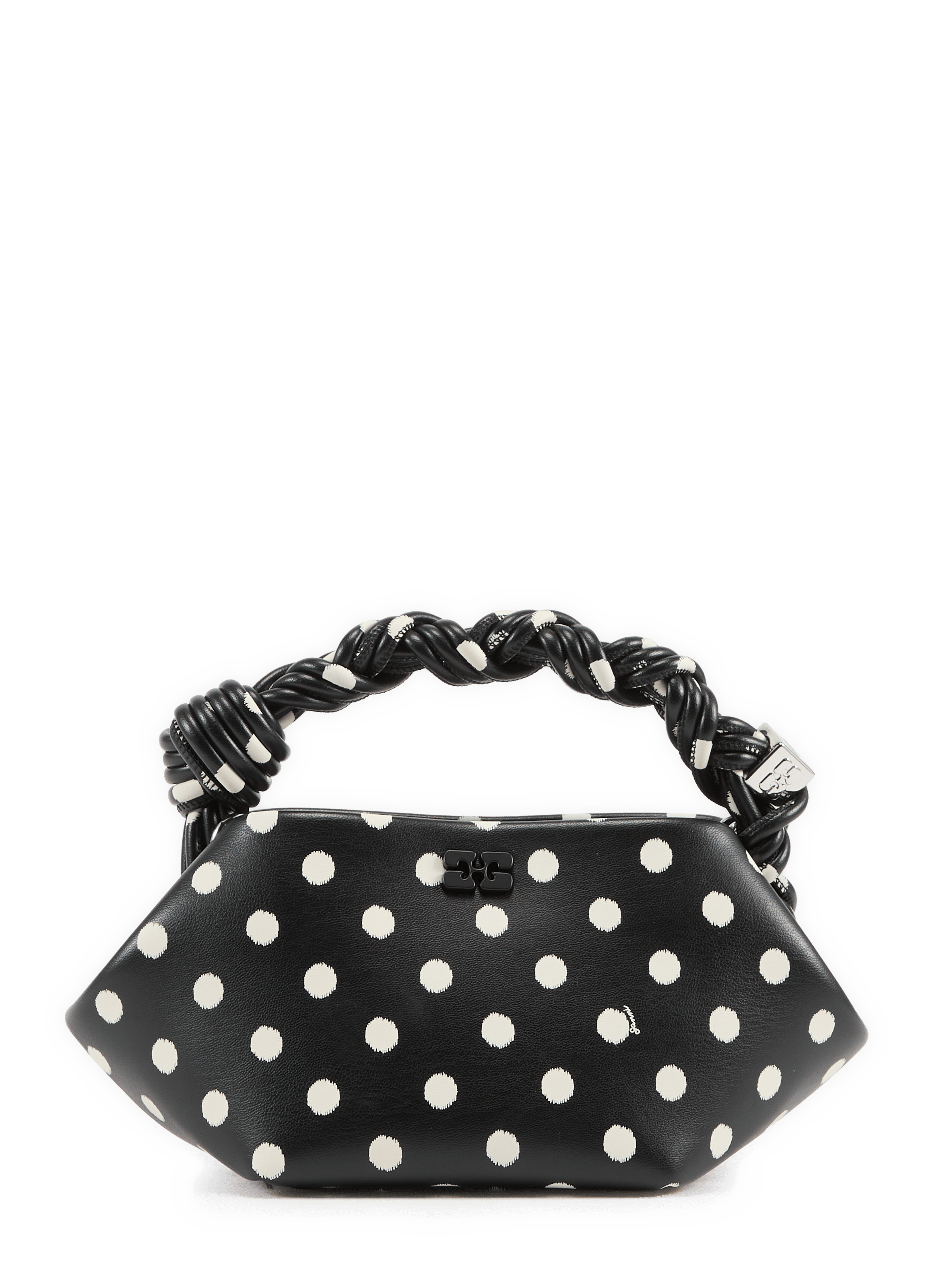Sac à main Bou mini à pois  GANNI Noir