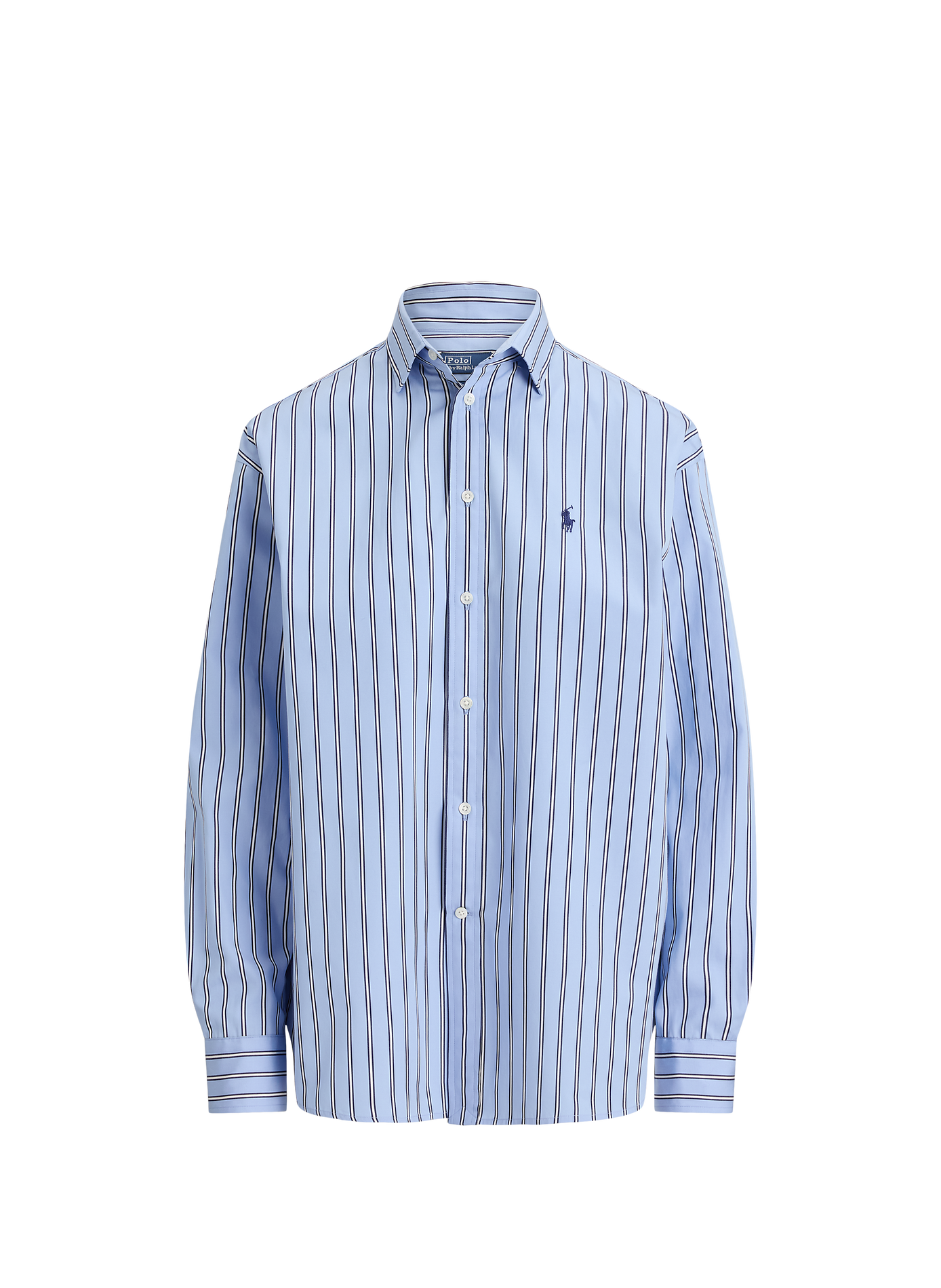 Chemise rayée en coton POLO RALPH LAUREN Bleu