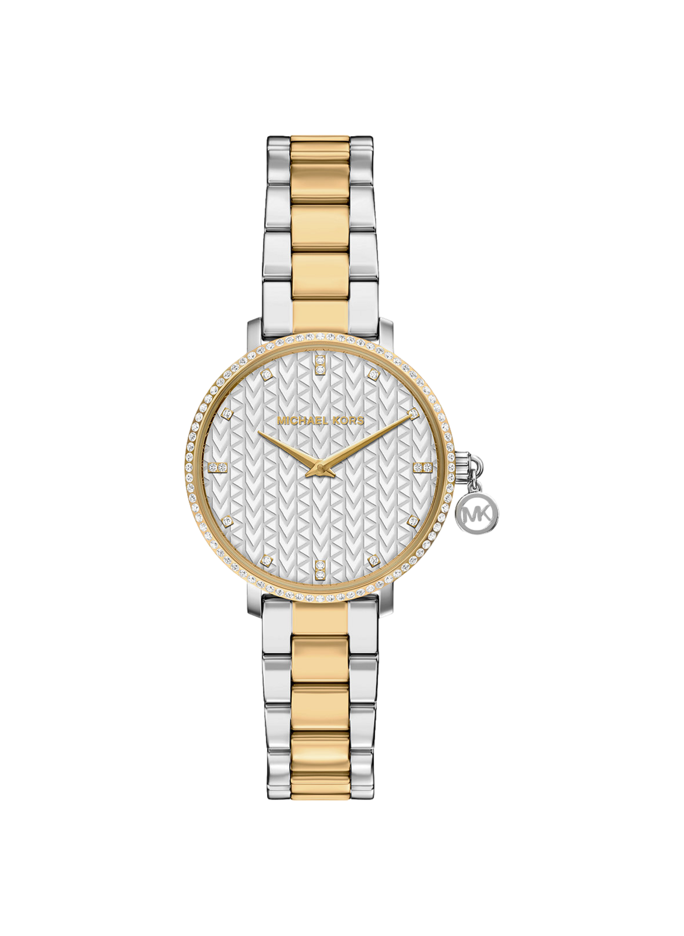 Montre quartz Mini Pyper en acier inoxydable MICHAEL KORS MONTRES Blanc