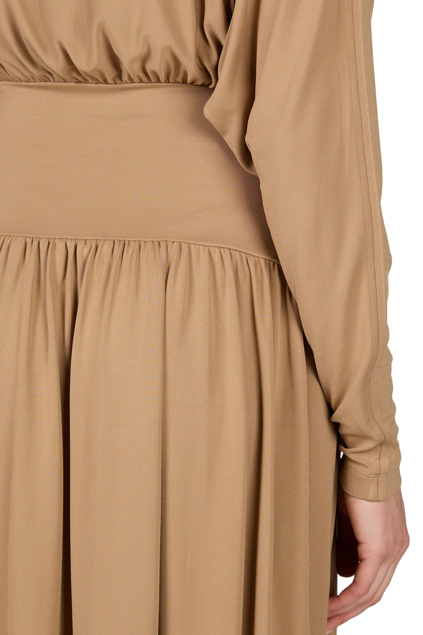 Robe manches longues à col bateau TOTEME Marron