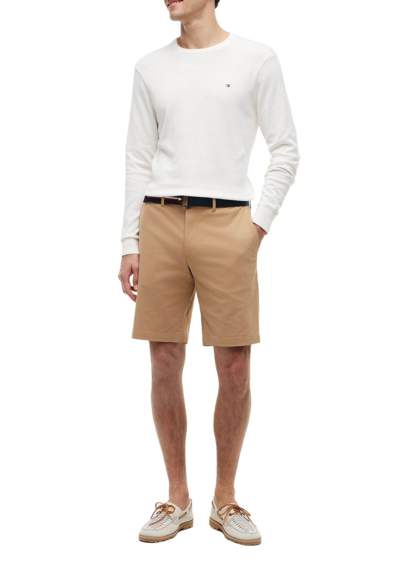 Gerade Bermuda aus Baumwollmischung TOMMY HILFIGER Braun