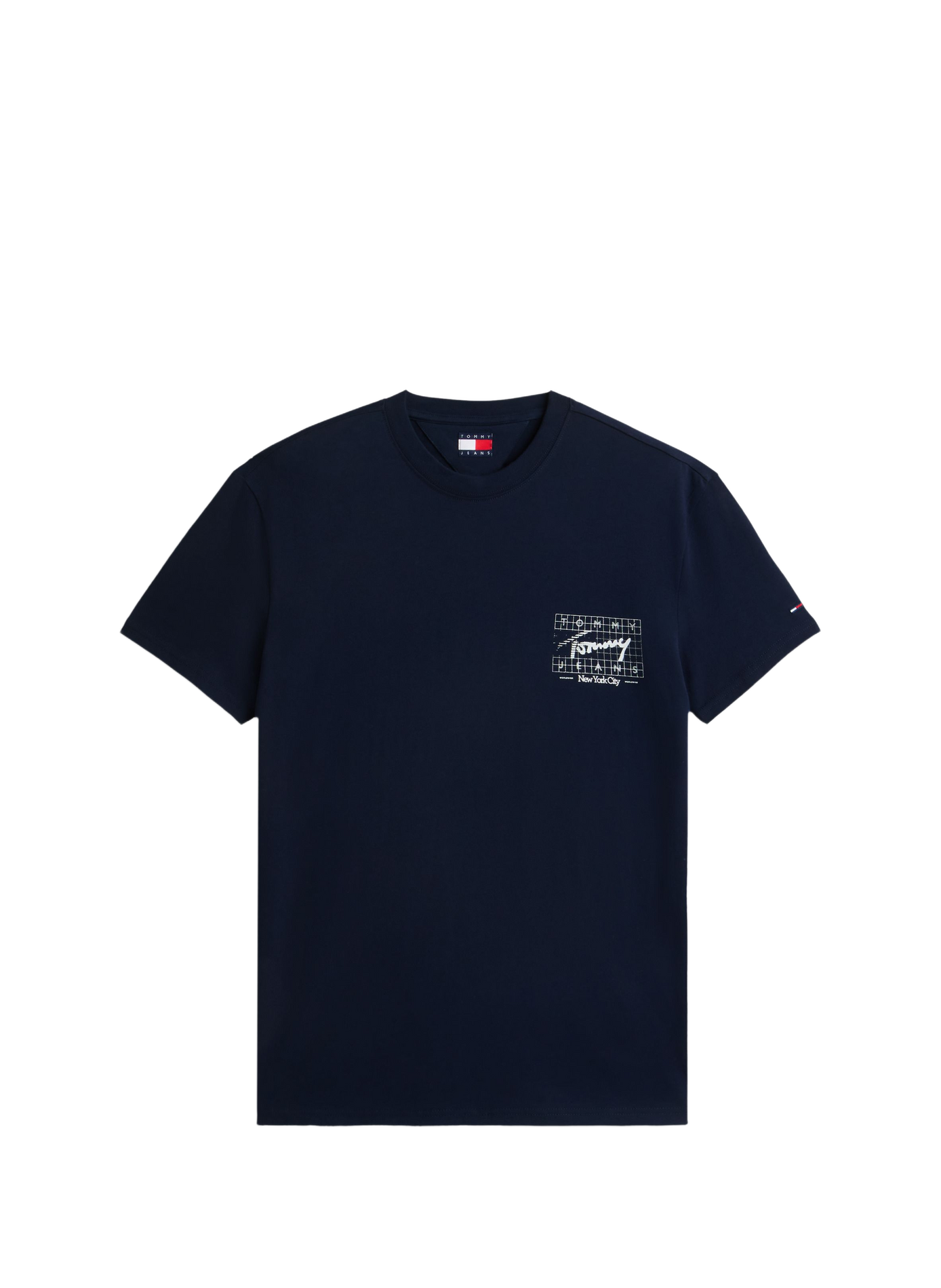 Spot-print cotton T-shirt TOMMY HILFIGER Blue